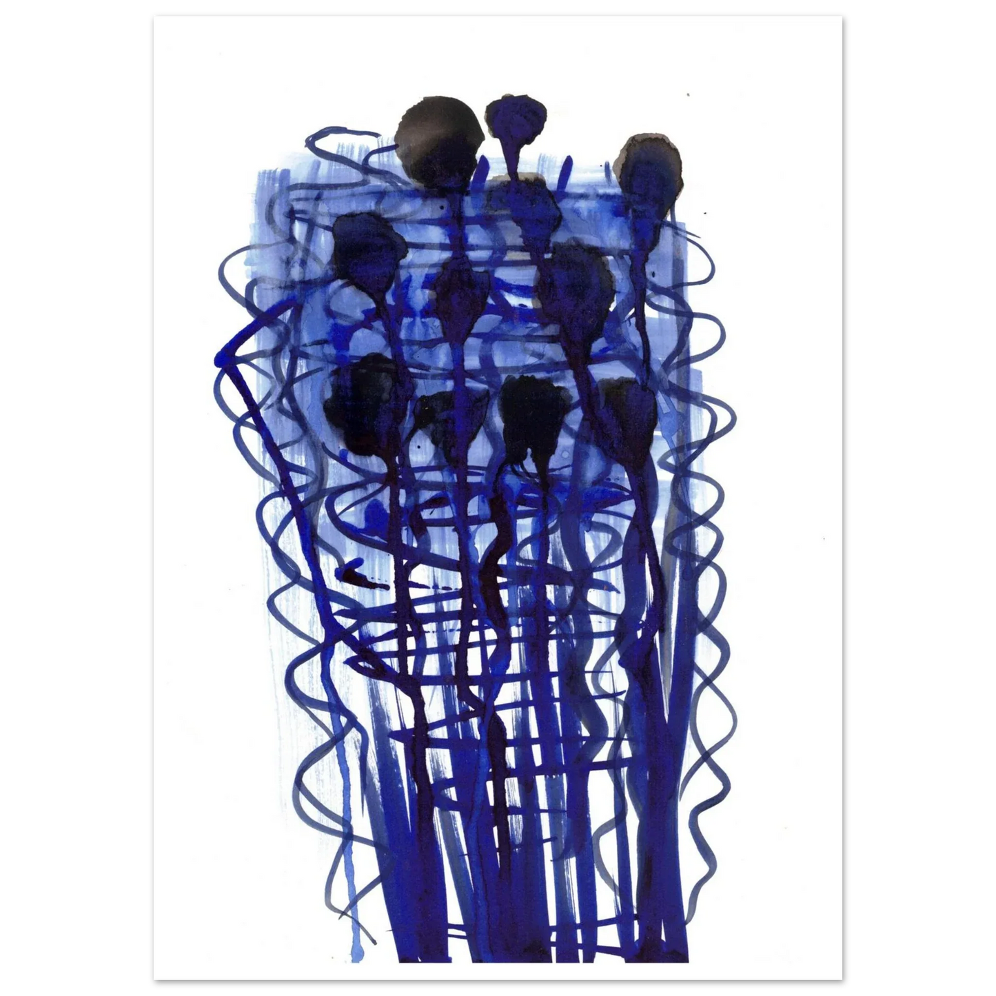 Premium Matte Paper Poster Aquarelle Originale RDJ3-14 - Laure Leprince - Artiste Peintre