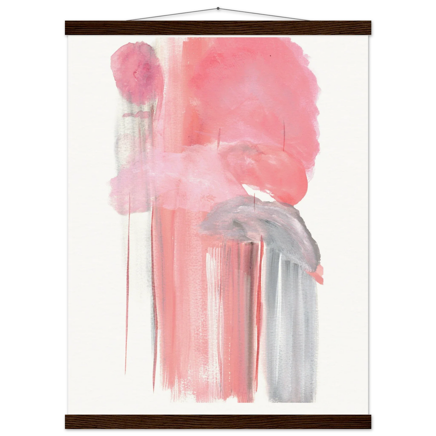 Museum-Quality Matte Paper Poster with Hanger Structures Carmines - Laure Leprince - Artiste Peintre