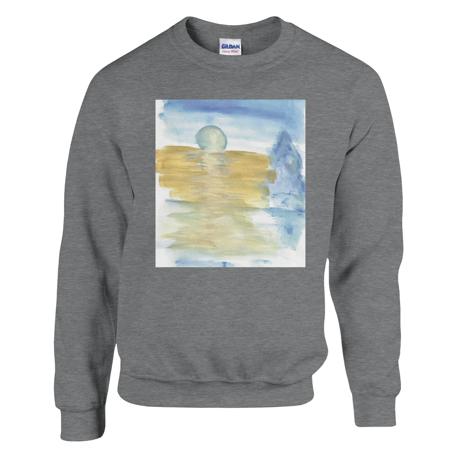 Sweatshirt Unisexe Classique Blue Horizon – Impression Artistique Multicolore - Laure Leprince - Artiste Peintre
