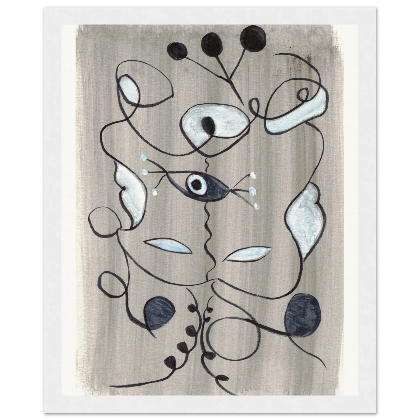 Affiche encadrée bois | Papier mat qualité musée | Aquarelle originale Laure Leprince - Laure Leprince - Artiste Peintre