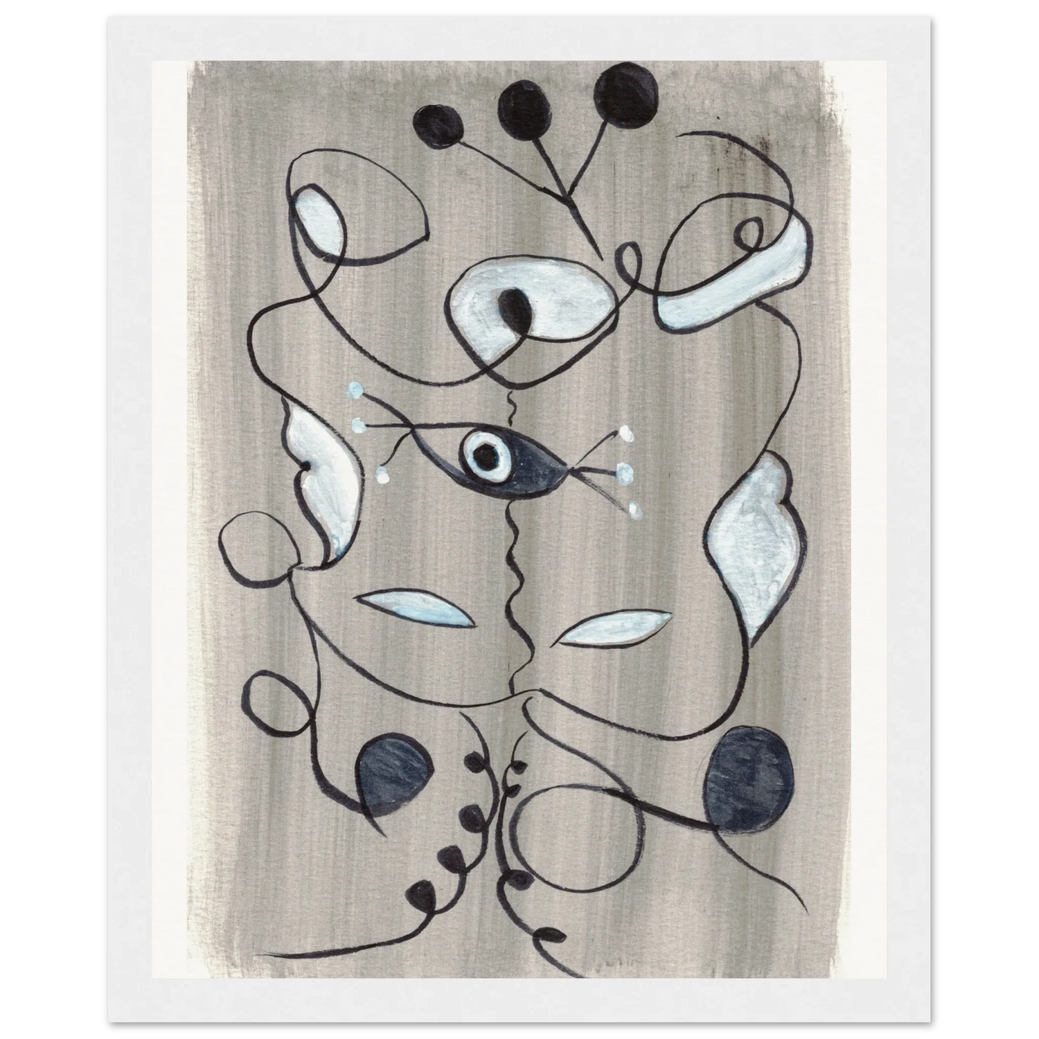 Affiche encadrée bois | Papier mat qualité musée | Aquarelle originale Laure Leprince - Laure Leprince - Artiste Peintre