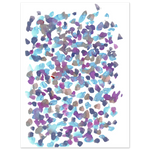 Affiche premium sur papier mat Fragments indigo – Art mural de qualité supérieure - Laure Leprince - Artiste Peintre