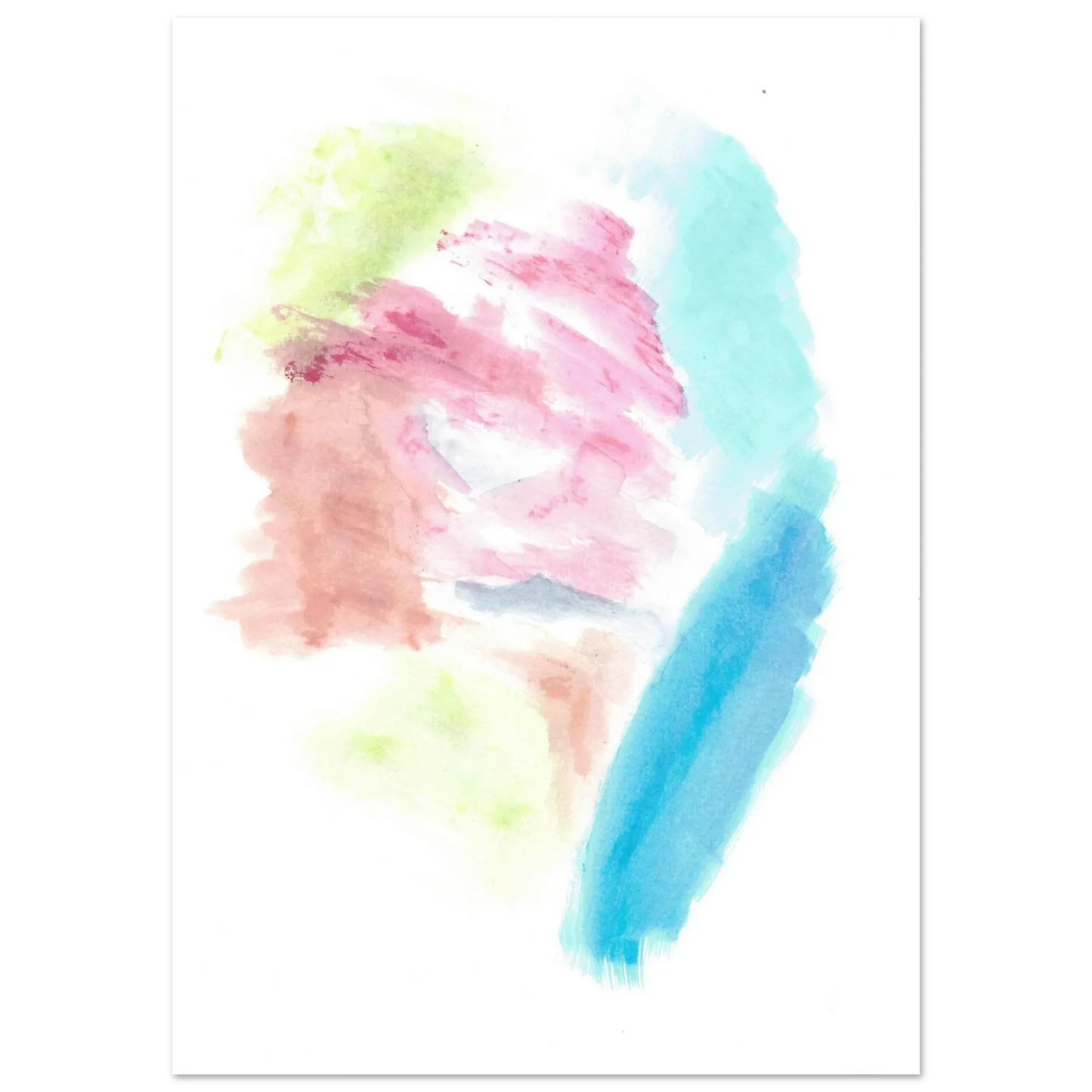 Premium Matte Paper Poster Aquarelle Originale RDJ3-3 - Laure Leprince - Artiste Peintre