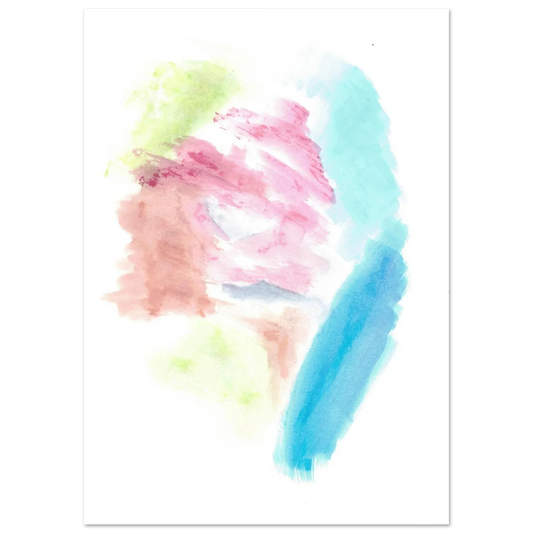 Premium Matte Paper Poster Aquarelle Originale RDJ3-3 - Laure Leprince - Artiste Peintre