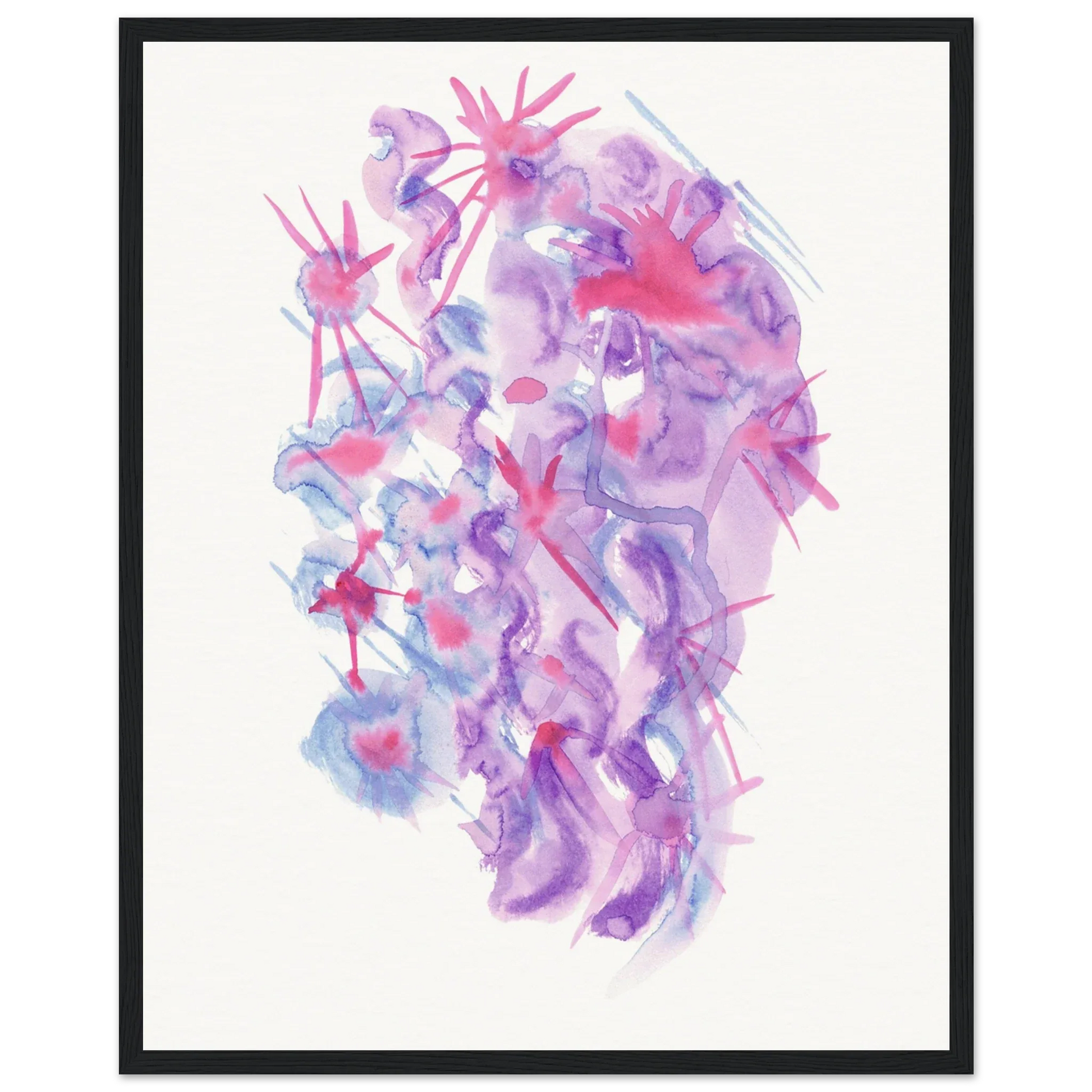 Affiche Encadrée Museum-Quality Matte Paper Wooden Framed Nebuleuse Pourpre - Laure Leprince - Artiste Peintre