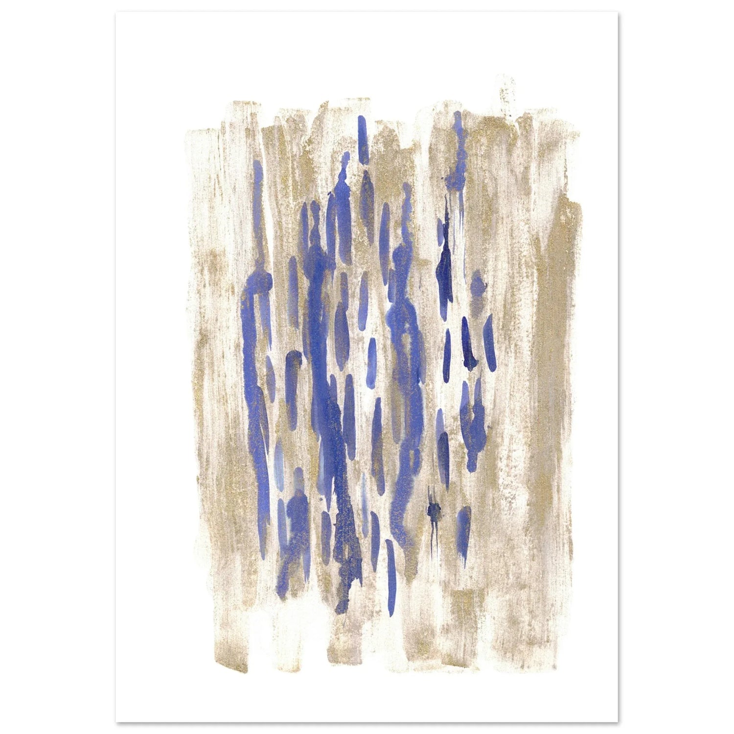 Affiche premium sur papier mat Golden Drip– Art mural de qualité supérieure - Laure Leprince - Artiste Peintre