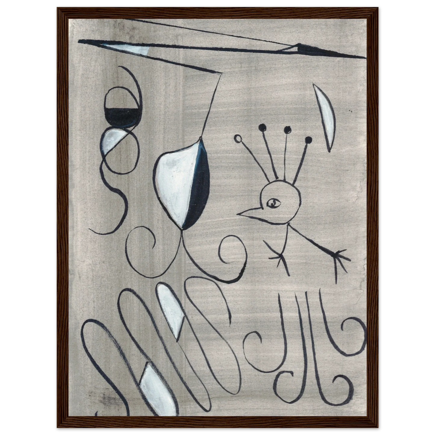 Affiche encadrée bois | Papier mat qualité musée | Aquarelle originale Laure Leprince - Laure Leprince - Artiste Peintre
