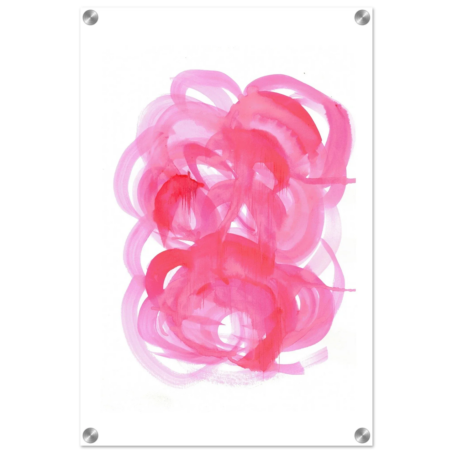 Impresion sur acrylique brillante Ruby Drift | Art contemporain par Laure Leprince - Laure Leprince - Artiste Peintre