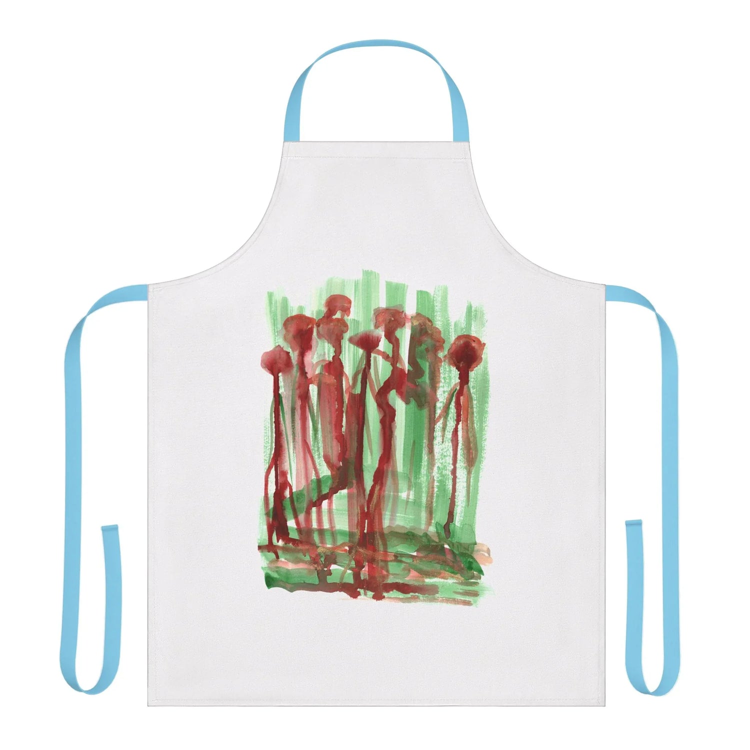 Abstract Apron Forest Choir – Artistic Kitchen Chef Gift - Laure Leprince - Artiste Peintre