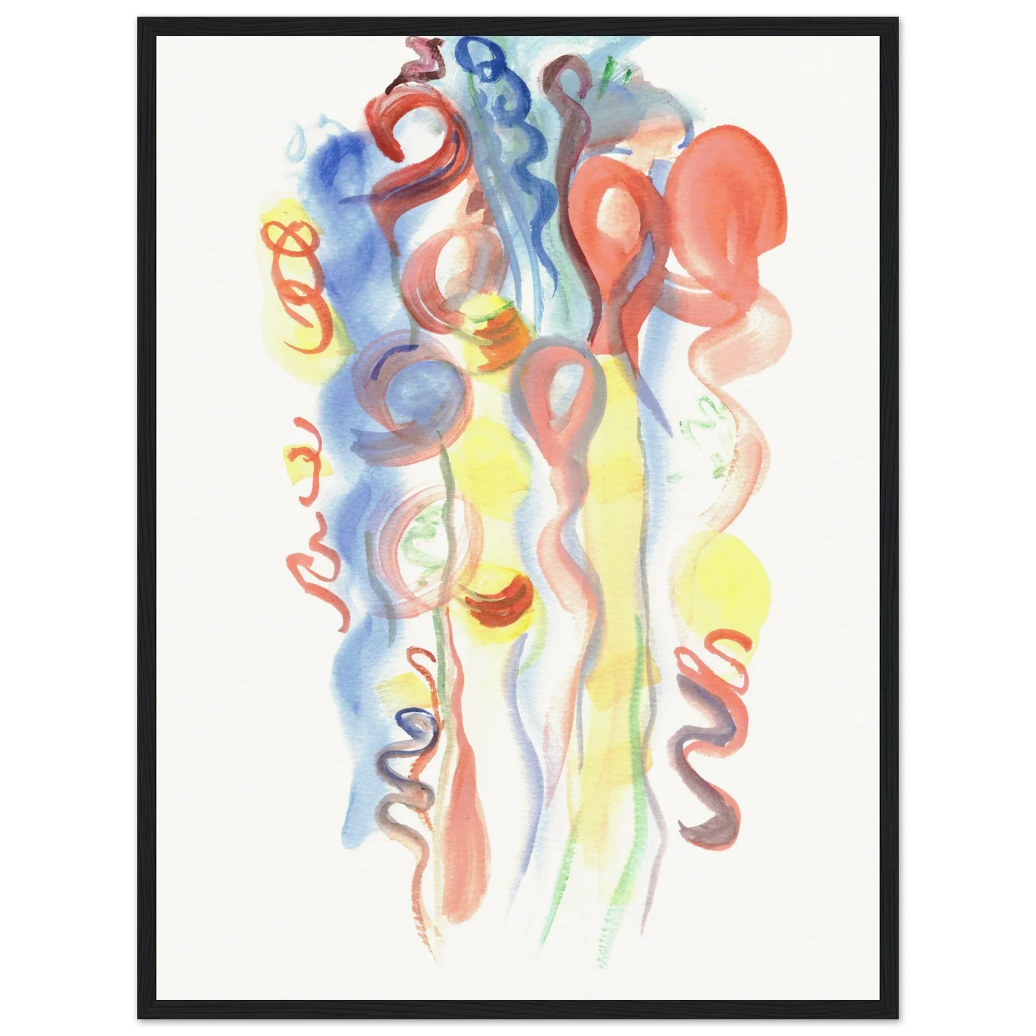 Affiche Encadrée Museum-Quality Matte Paper Wooden Framed Poste Urban Parade - Laure Leprince - Artiste Peintre