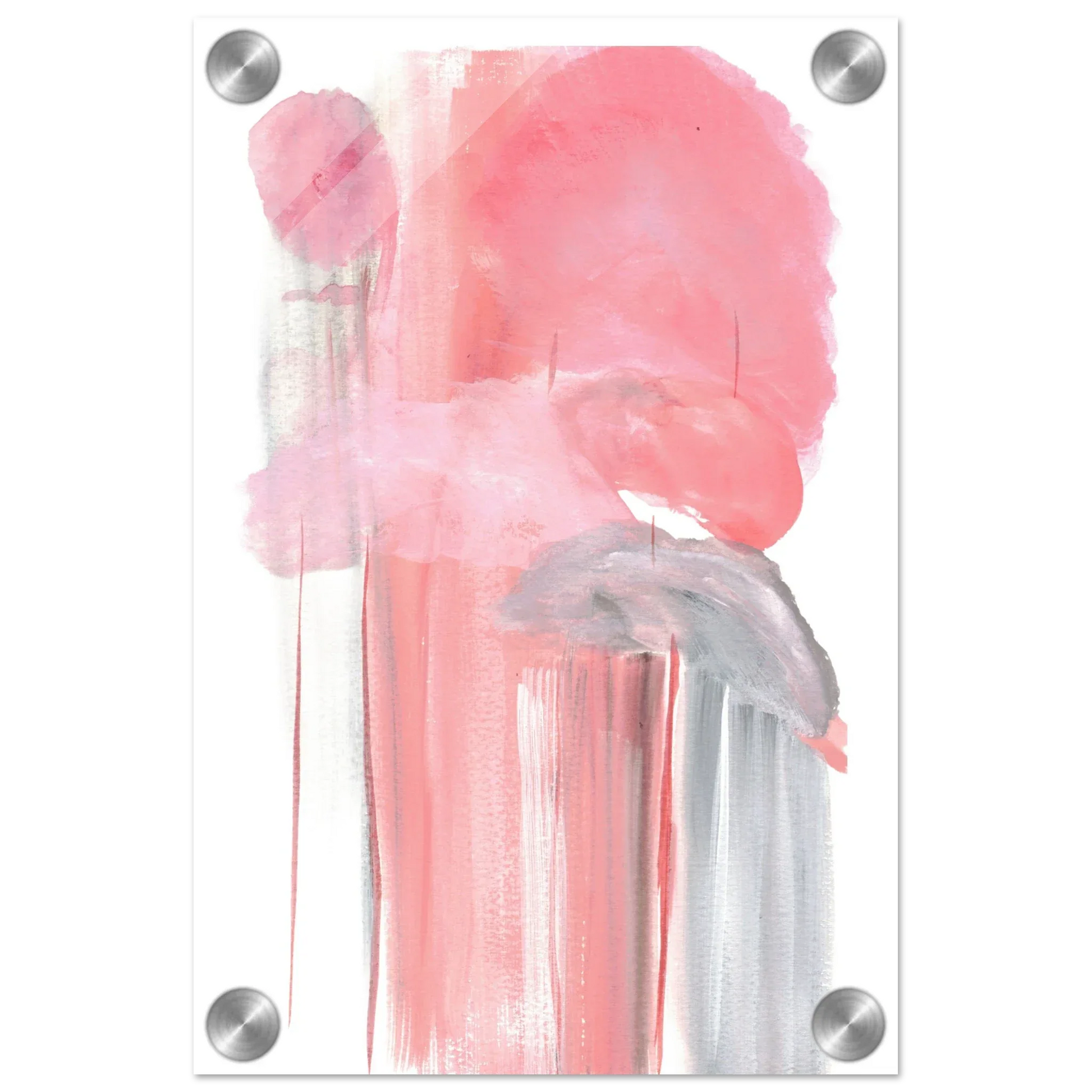 Impression sur acrylique brillante Blush Cascade| Art contemporain par Laure Leprince - Laure Leprince - Artiste Peintre