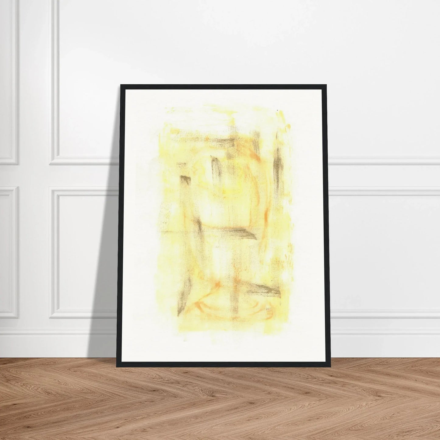 Affiche Encadrée Museum-Quality Matte Paper Wooden Framed Golden Haze - Laure Leprince - Artiste Peintre