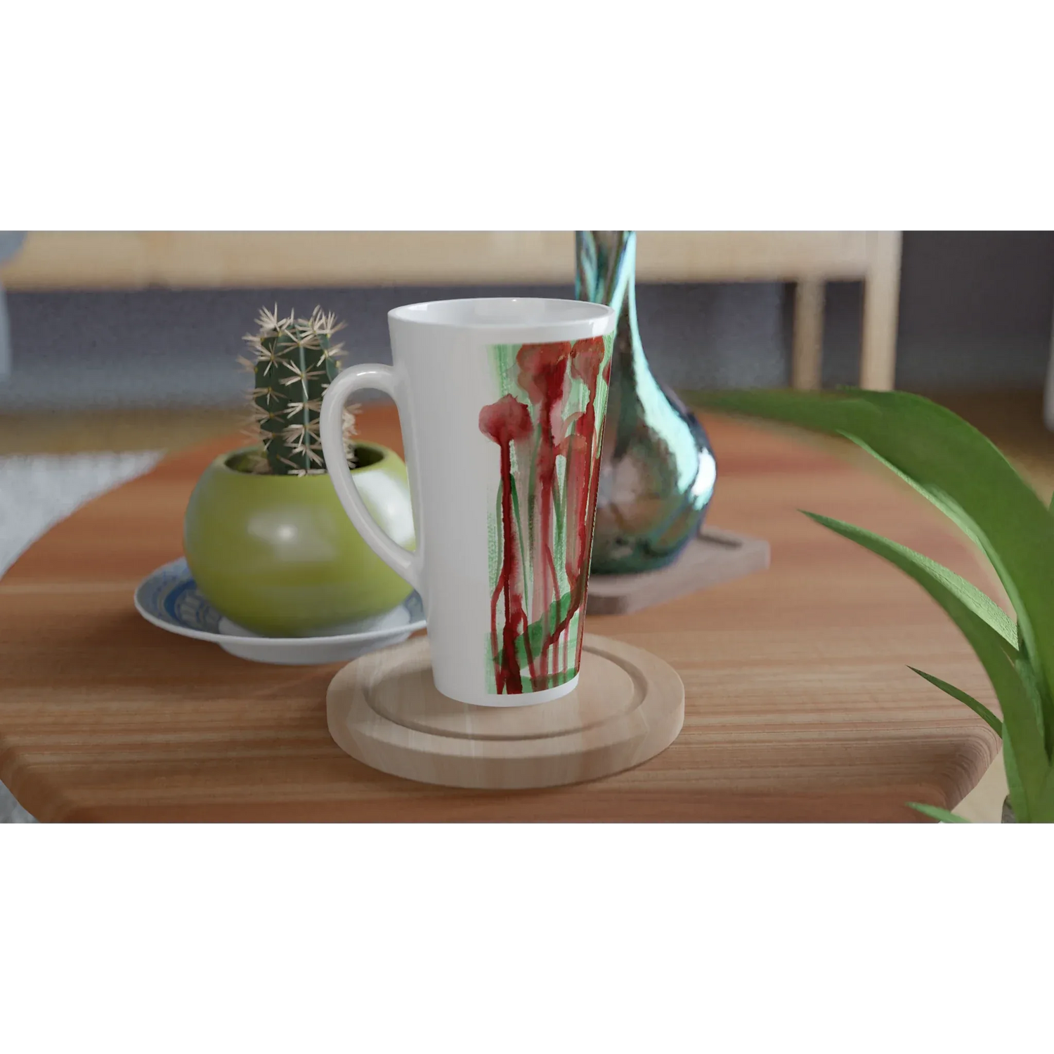 Mug à Latte en Céramique 500 ml Forest Choir – Élégant, durable et brillant - Laure Leprince - Artiste Peintre