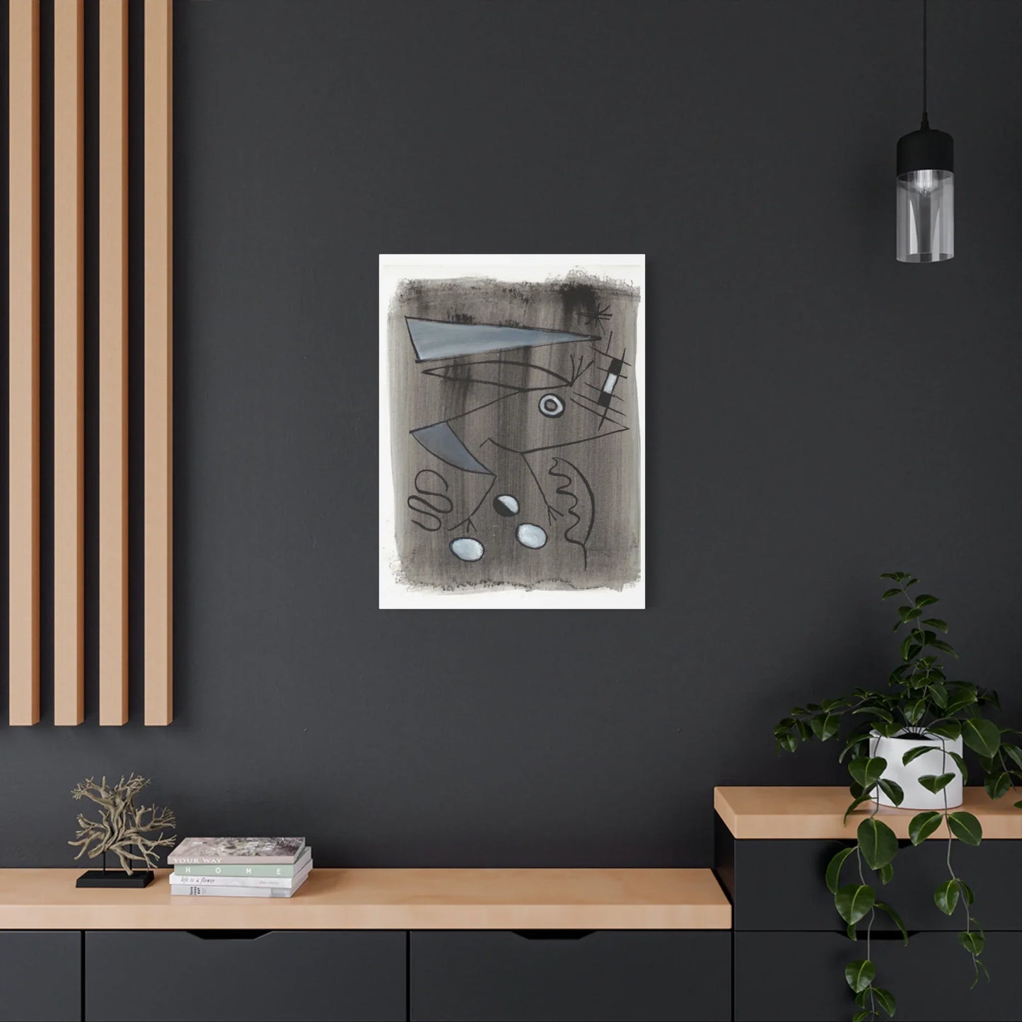 Abstract La Naissance Brushstroke Canvas Print — Modern Coastal Wall Art - Laure Leprince - Artiste Peintre
