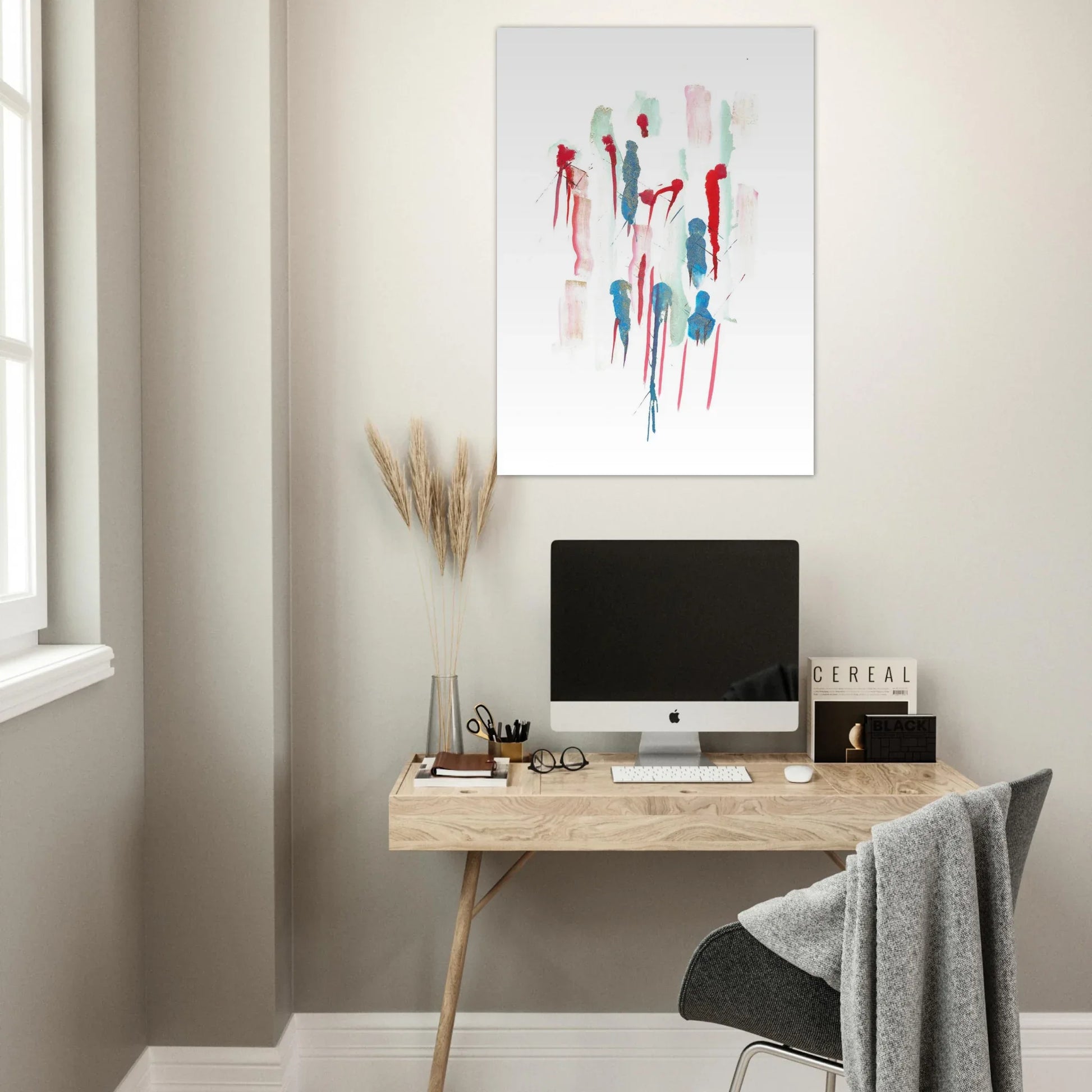 Premium Matte Paper Poster Aquarelle Originale RDJ3-9 - Laure Leprince - Artiste Peintre