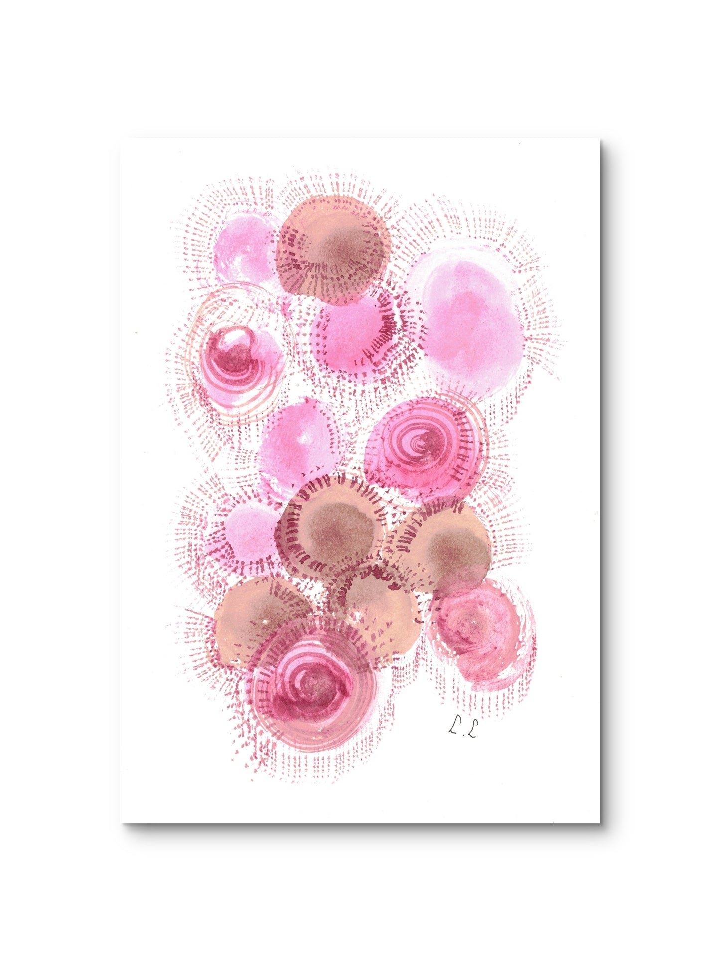 🌸 Douceur rosée – Aquarelle florale intuitive par Laure Leprince
