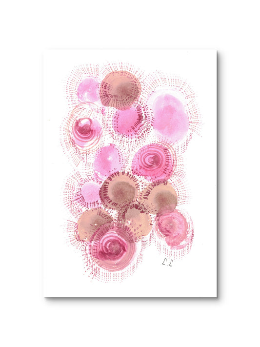 🌸 Douceur rosée – Aquarelle florale intuitive par Laure Leprince