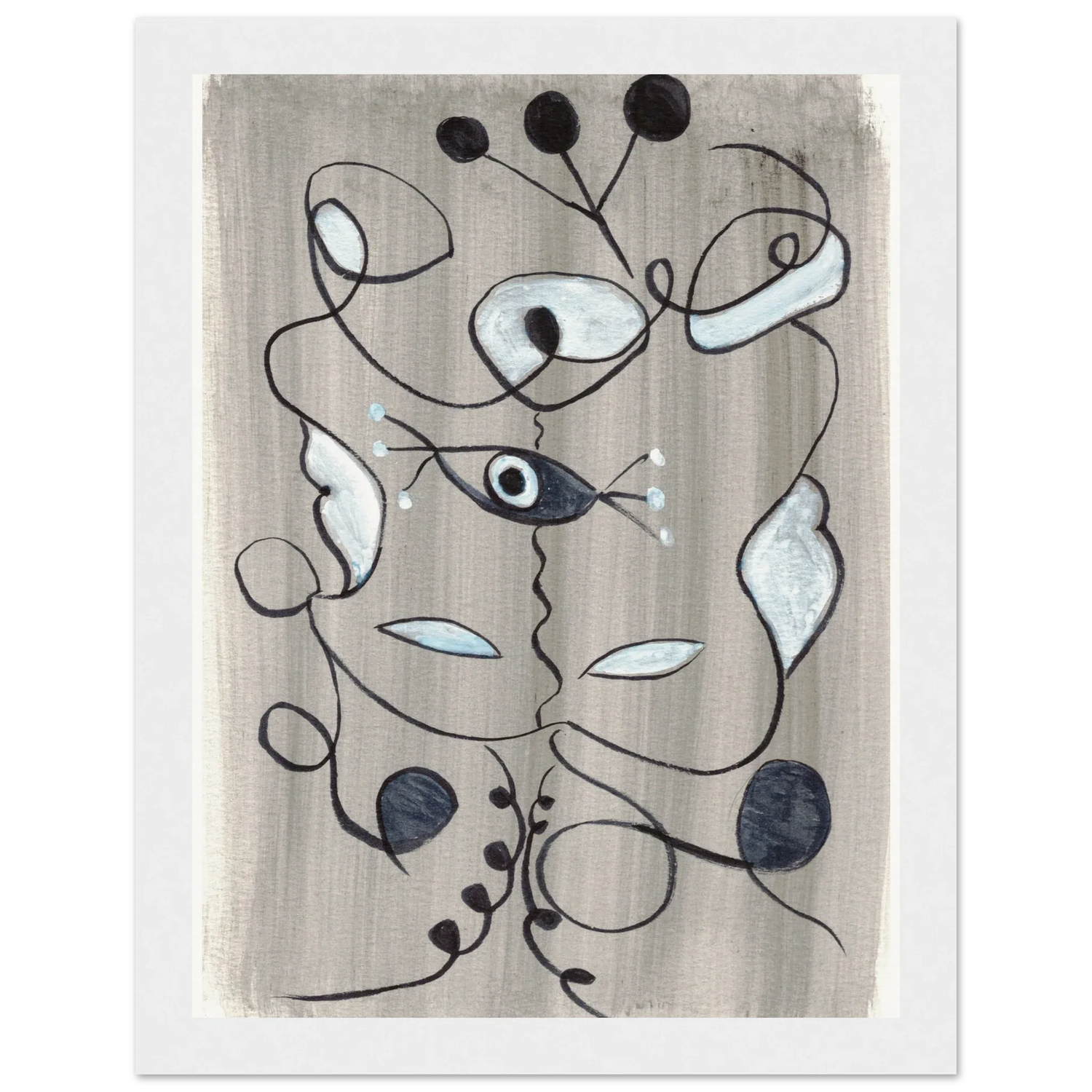 Affiche encadrée bois | Papier mat qualité musée | Aquarelle originale Laure Leprince - Laure Leprince - Artiste Peintre