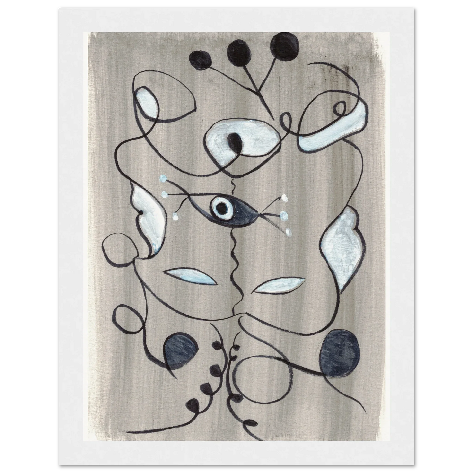 Affiche encadrée bois | Papier mat qualité musée | Aquarelle originale Laure Leprince - Laure Leprince - Artiste Peintre