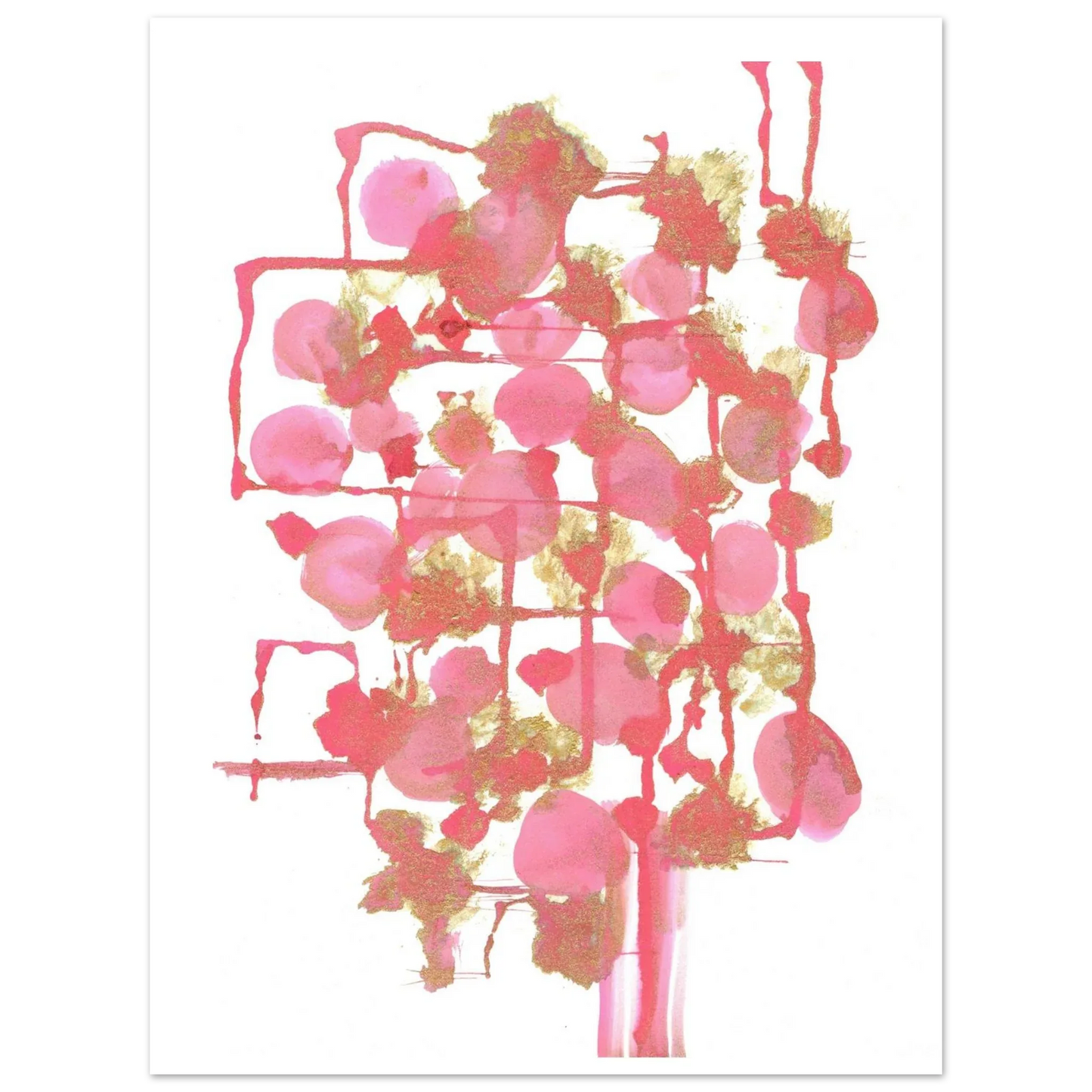 Premium Matte Paper Poster Aquarelle Originale RDJ3-11 - Laure Leprince - Artiste Peintre
