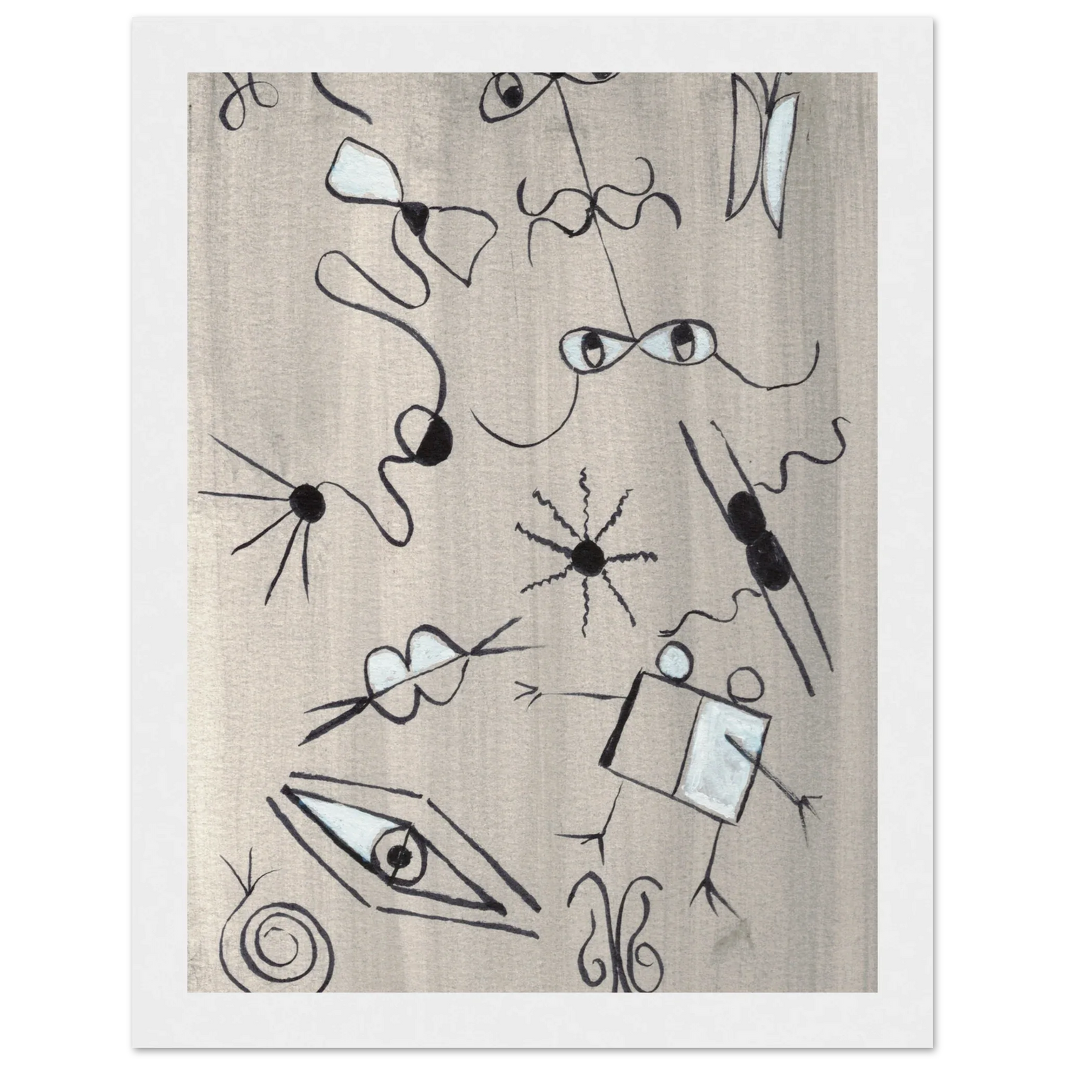 Affiche encadrée bois | Papier mat qualité musée | Aquarelle originale Laure Leprince - Laure Leprince - Artiste Peintre