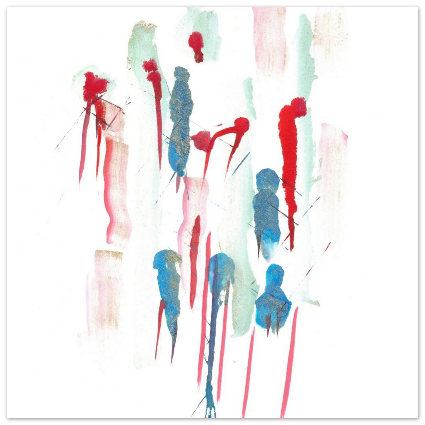 Premium Matte Paper Poster Aquarelle Originale RDJ3-9 - Laure Leprince - Artiste Peintre