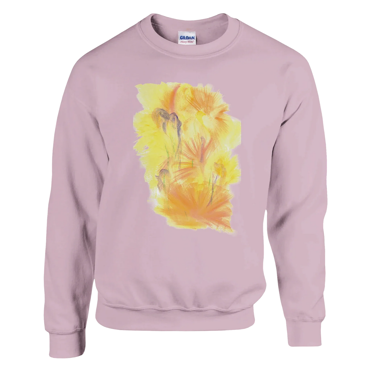 Sweatshirt Unisexe Classique Sun Whisper – Impression Artistique Multicolore - Laure Leprince - Artiste Peintre