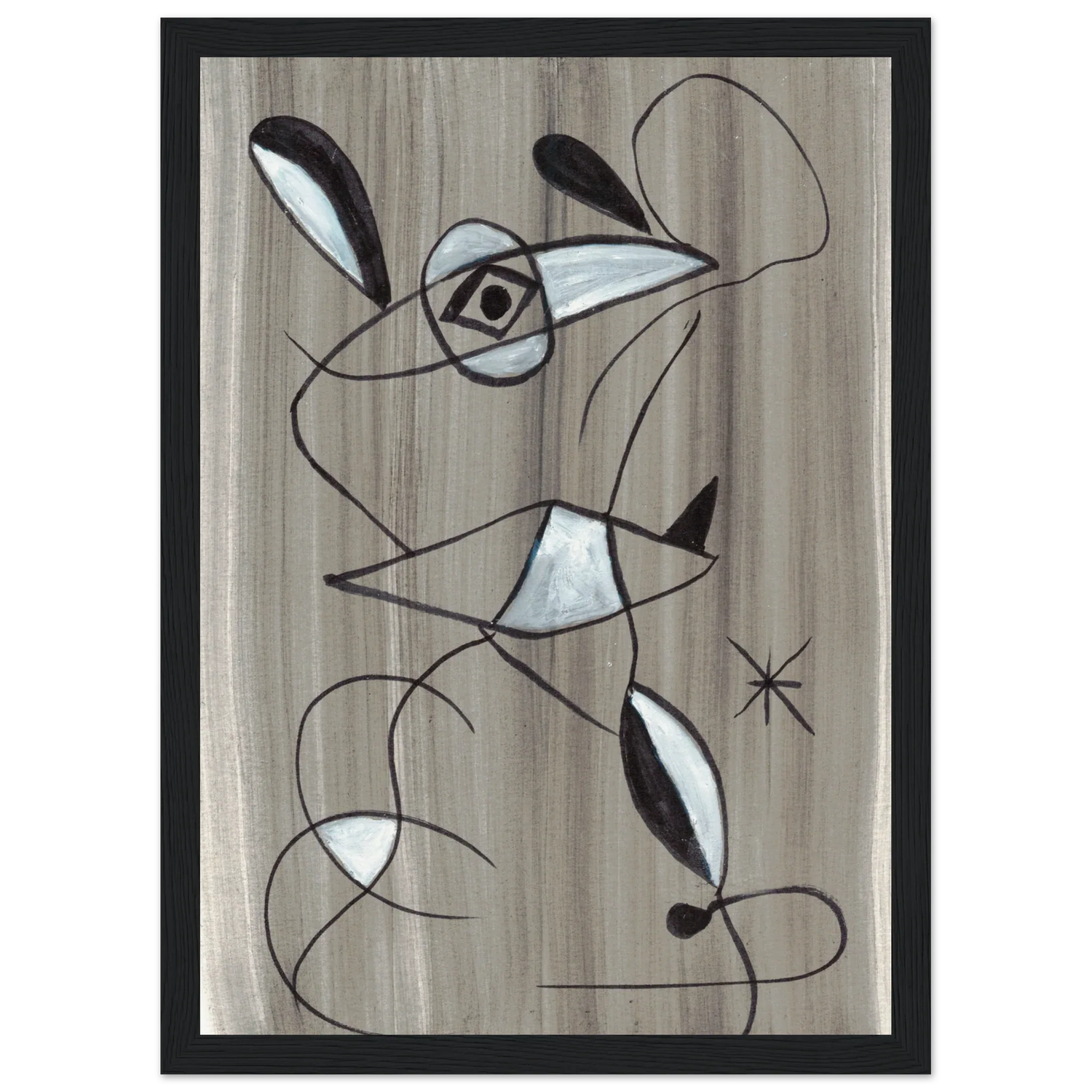 Affiche encadrée bois | Papier mat qualité musée | Aquarelle originale Laure Leprince - Laure Leprince - Artiste Peintre