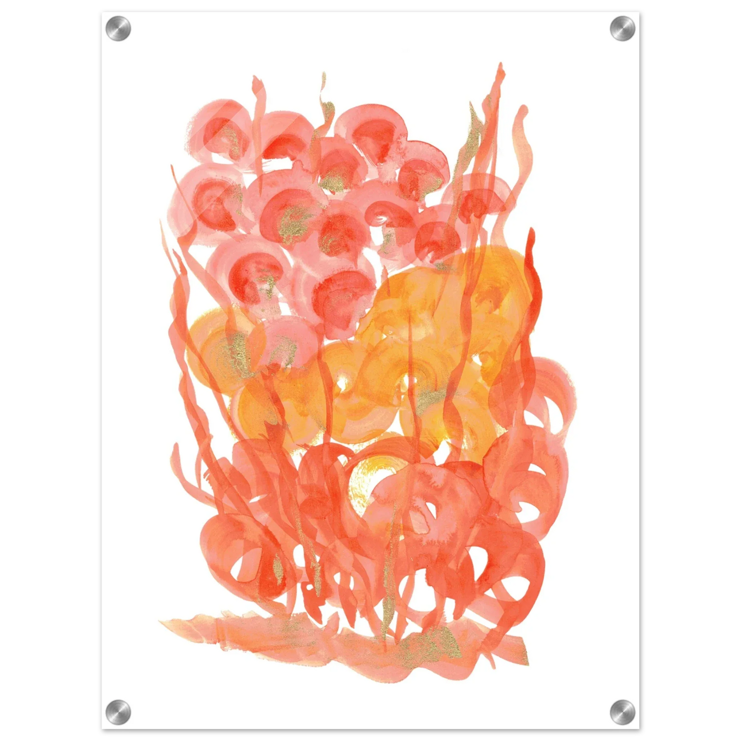 Impression sur acrylique brillante Sunrice Flora| Art contemporain par Laure Leprince - Laure Leprince - Artiste Peintre