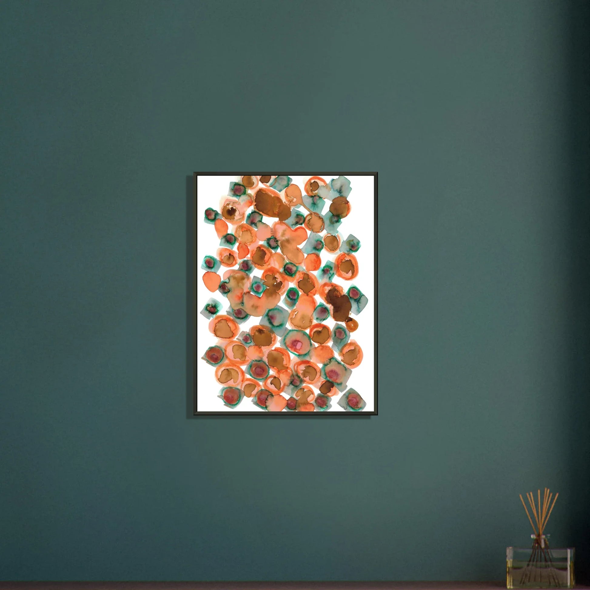 Classic Semi-Glossy Paper Metal Framed Poster Constellation D'ambre - Laure Leprince - Artiste Peintre