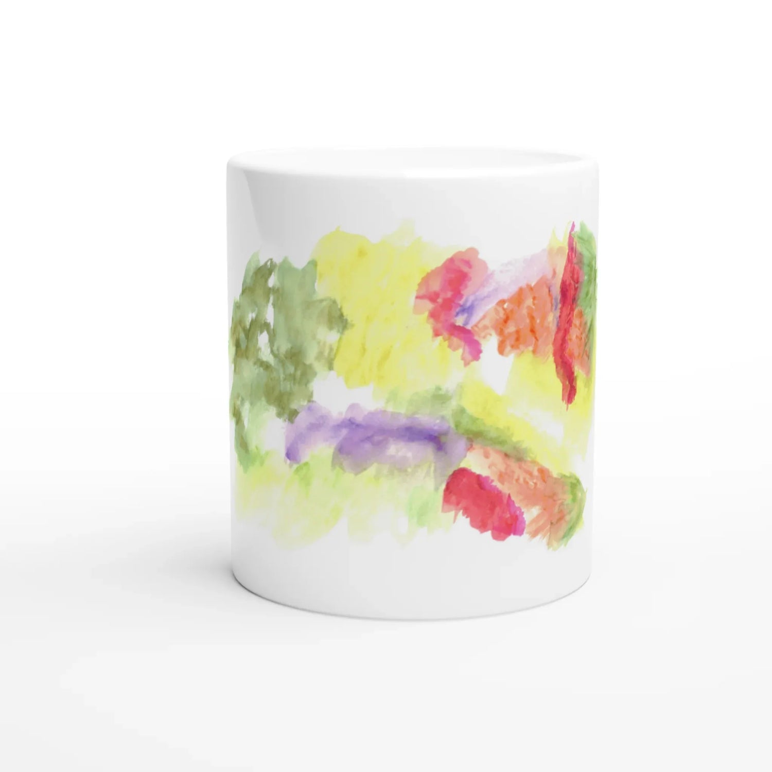 Mug en céramique colorée 325 Eclosion Chromatique – Élégance et durabilité - Laure Leprince - Artiste Peintre