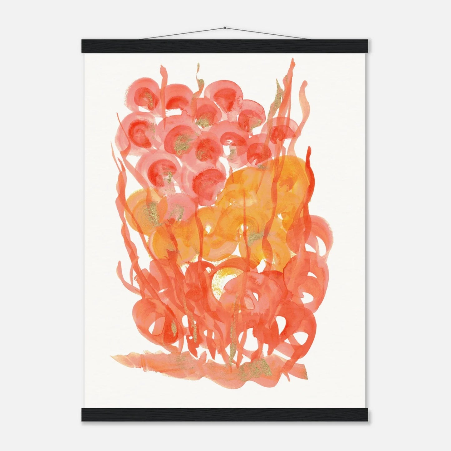 Museum-Quality Matte Paper Poster with Hanger Sunrice Flora - Laure Leprince - Artiste Peintre