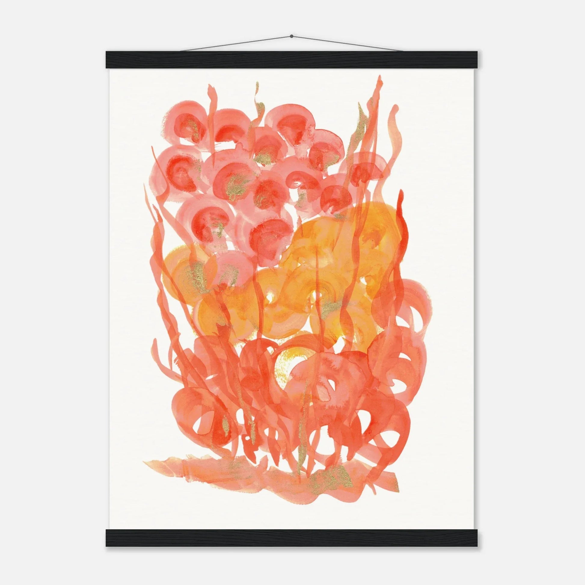 Museum-Quality Matte Paper Poster with Hanger Sunrice Flora - Laure Leprince - Artiste Peintre