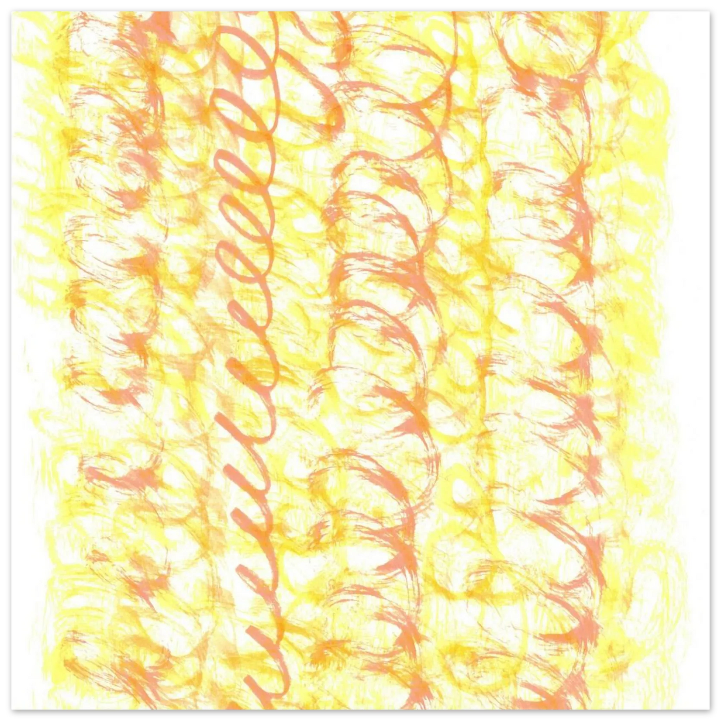Sun-Kissed Abstract Swirls: Premium Matte Paper Poster - Vibrant Aquarelle Art for Any Space - Laure Leprince - Artiste Peintre