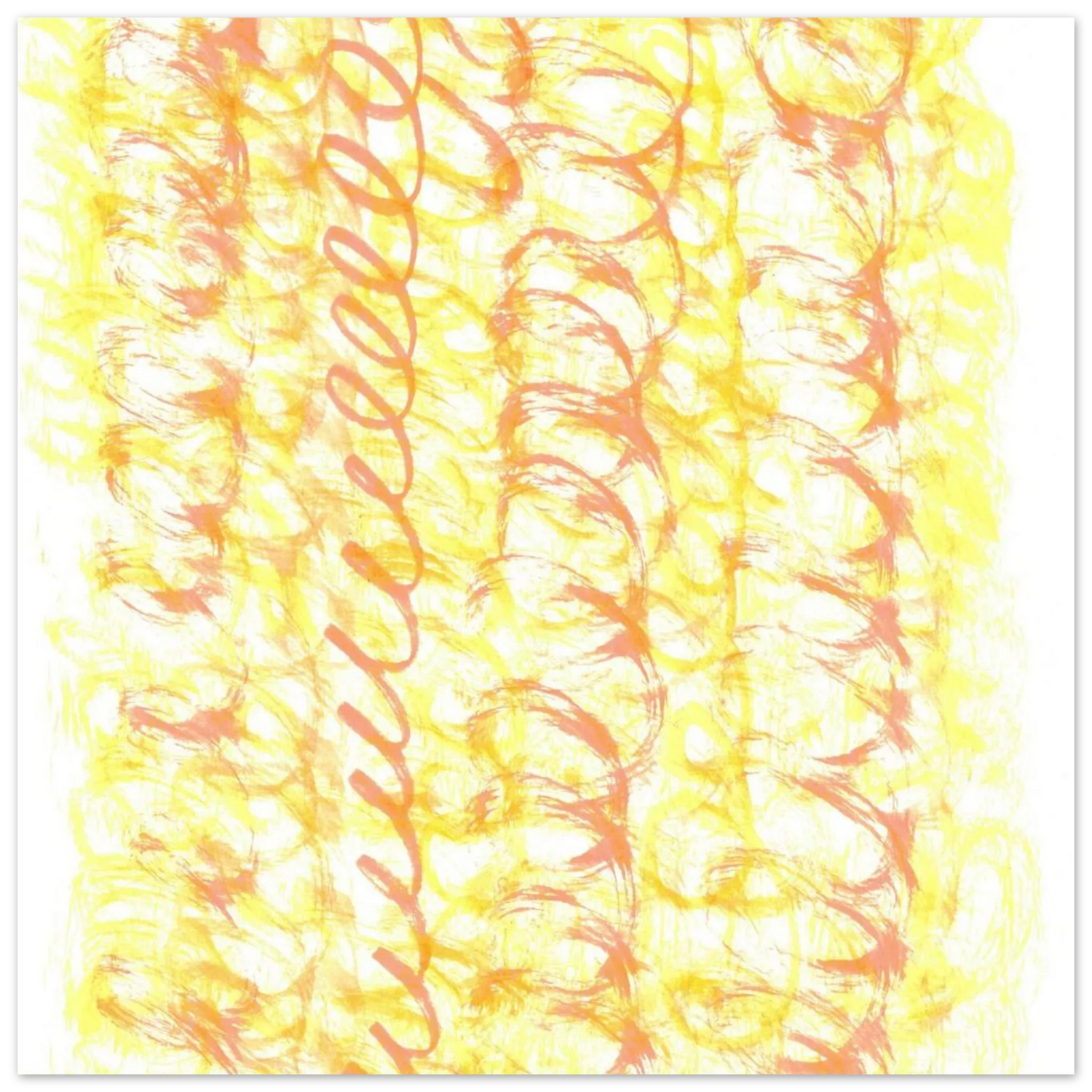 Sun-Kissed Abstract Swirls: Premium Matte Paper Poster - Vibrant Aquarelle Art for Any Space - Laure Leprince - Artiste Peintre