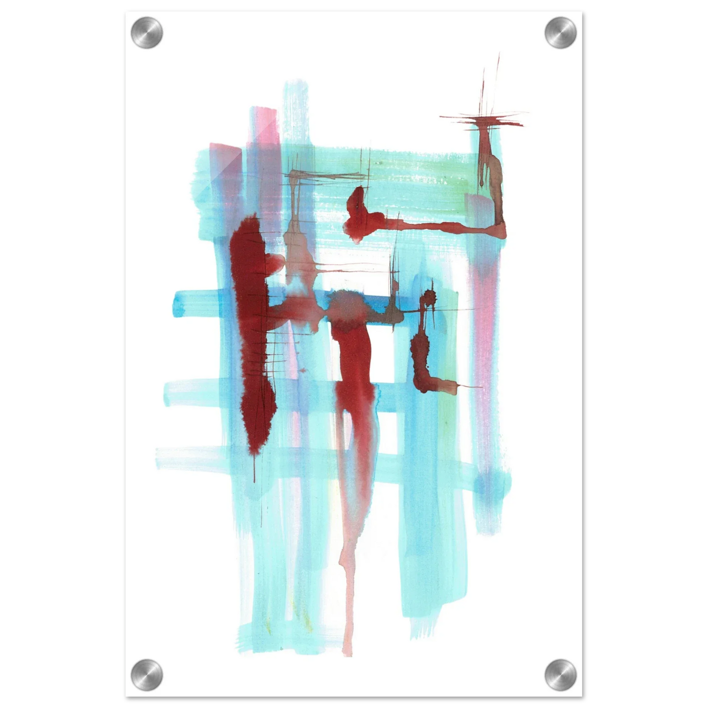 Impression sur acrylique brillante Structures Liquides | Art contemporain par Laure Leprince - Laure Leprince - Artiste Peintre