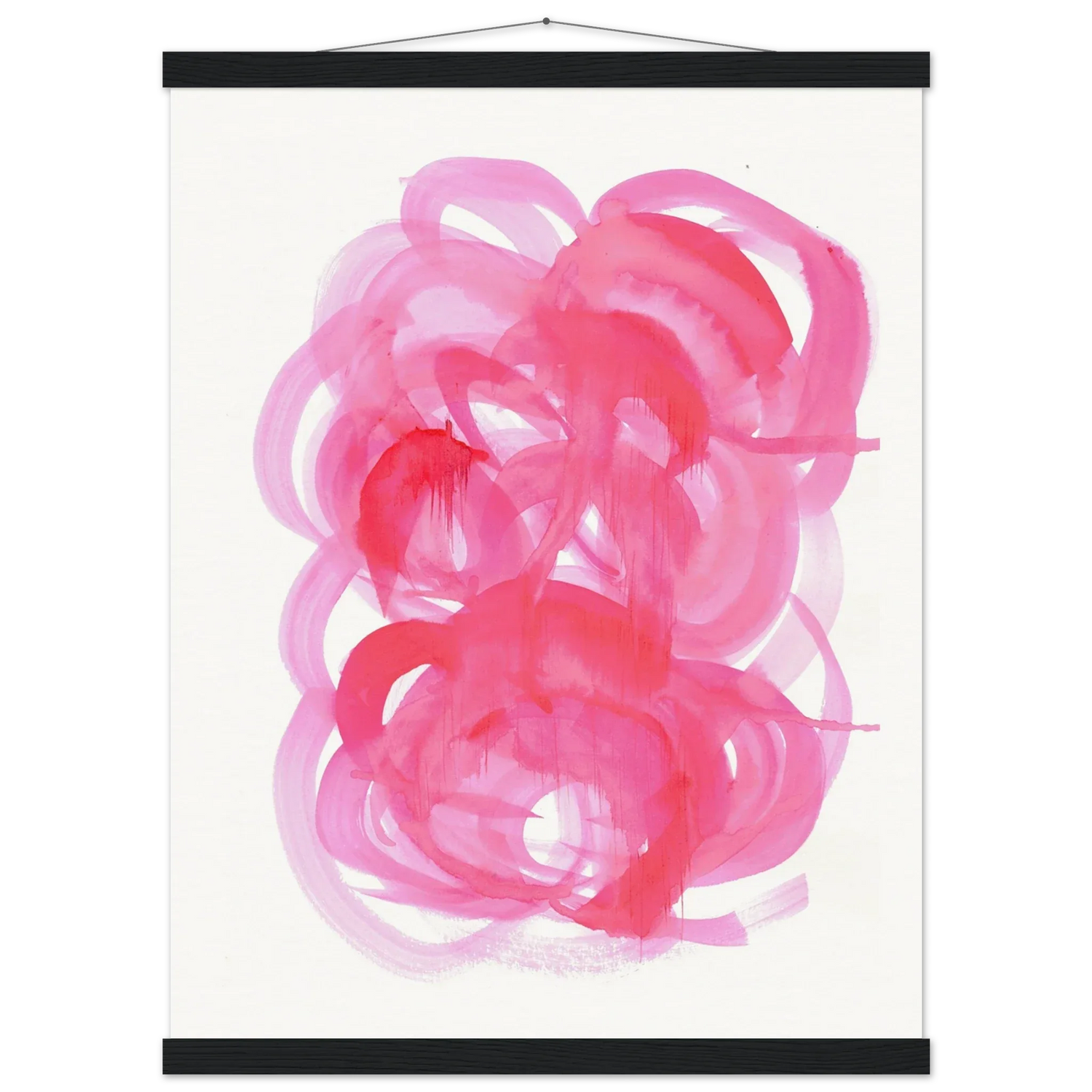 Museum-Quality Matte Paper Poster with Hanger Ruby Drift - Laure Leprince - Artiste Peintre
