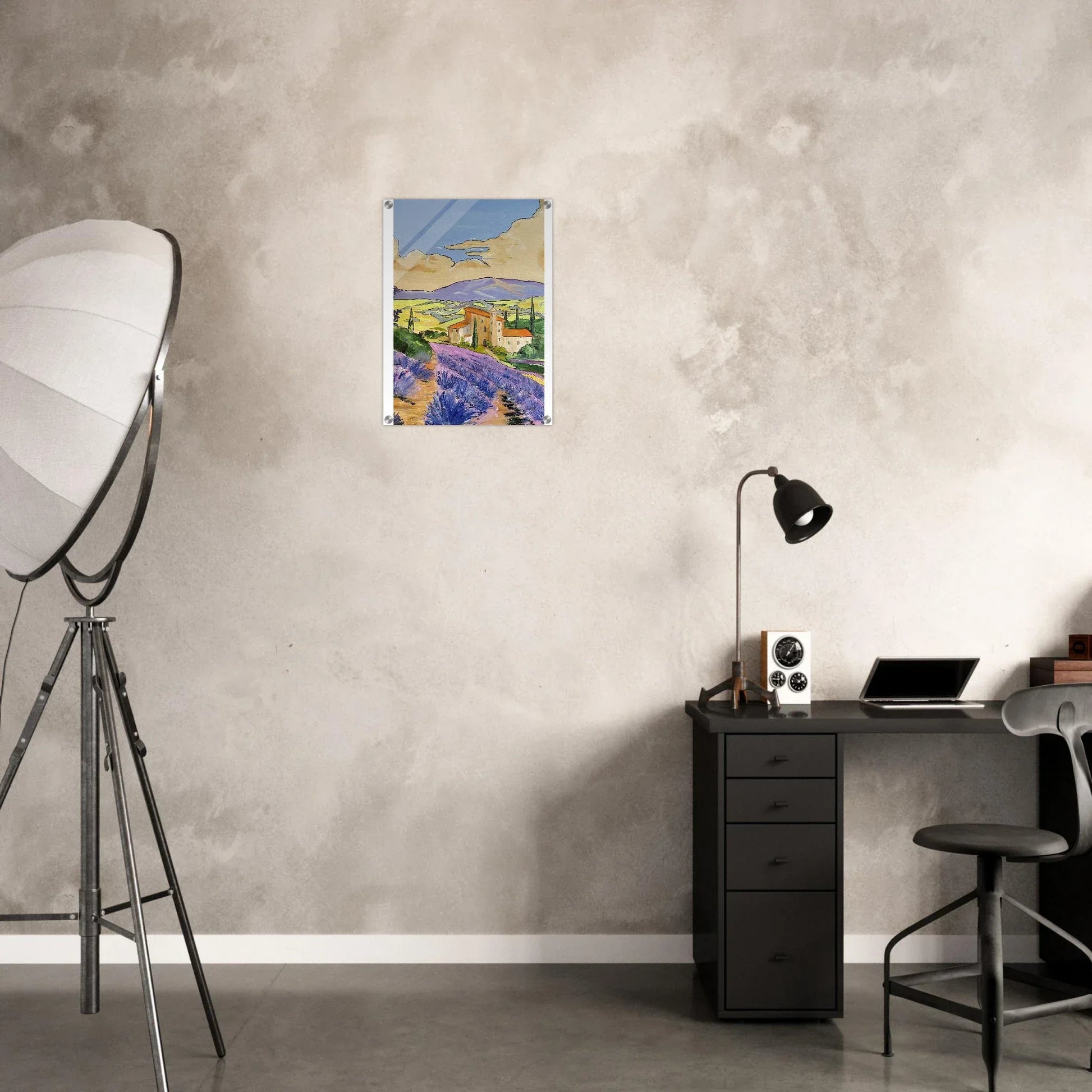 Impression sur acrylique brillante Mas en Provence | Art contemporain par Laure Leprince - Laure Leprince - Artiste Peintre