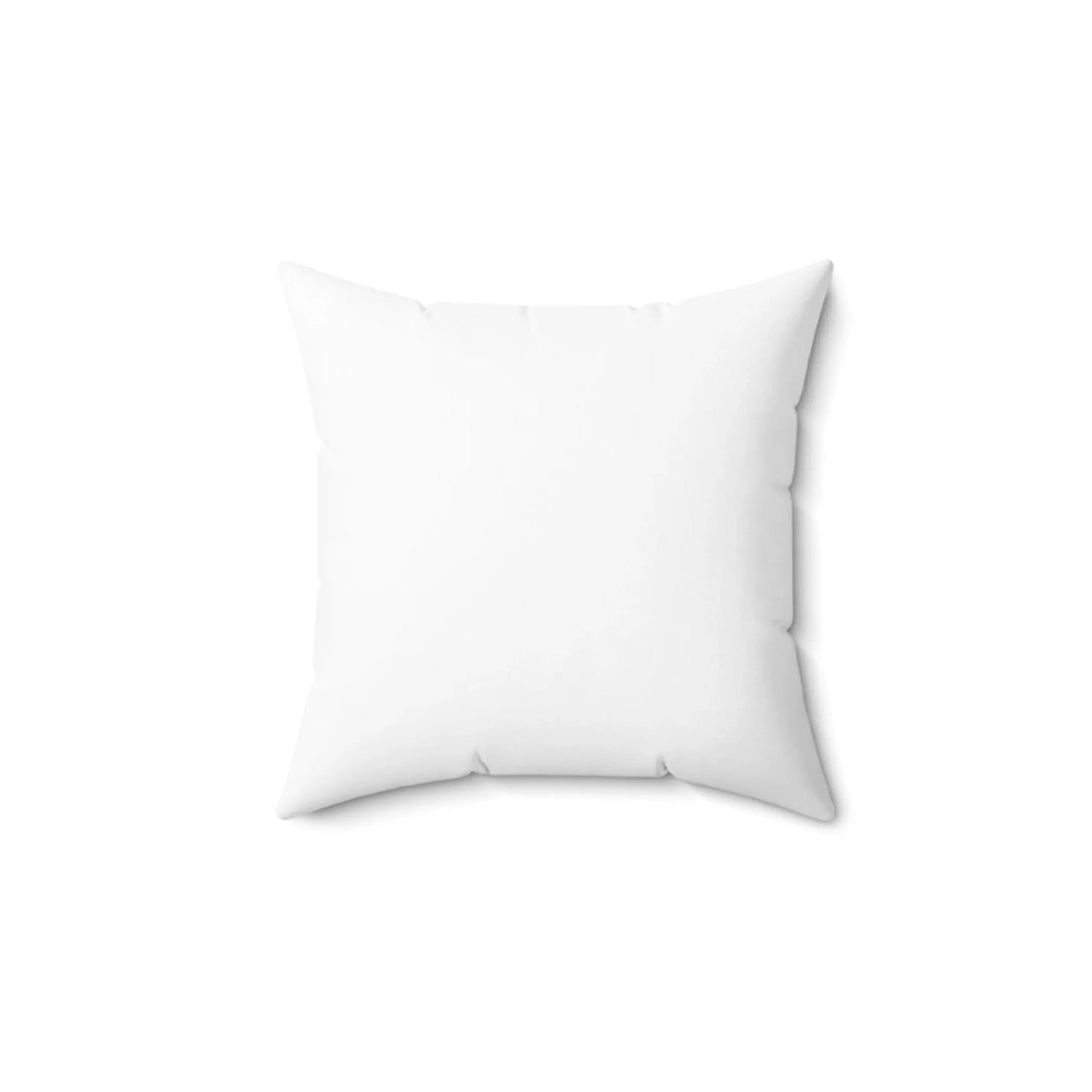 Square Throw Pillow Saphir Ambre — Minimal Brushstroke Accent - Laure Leprince - Artiste Peintre