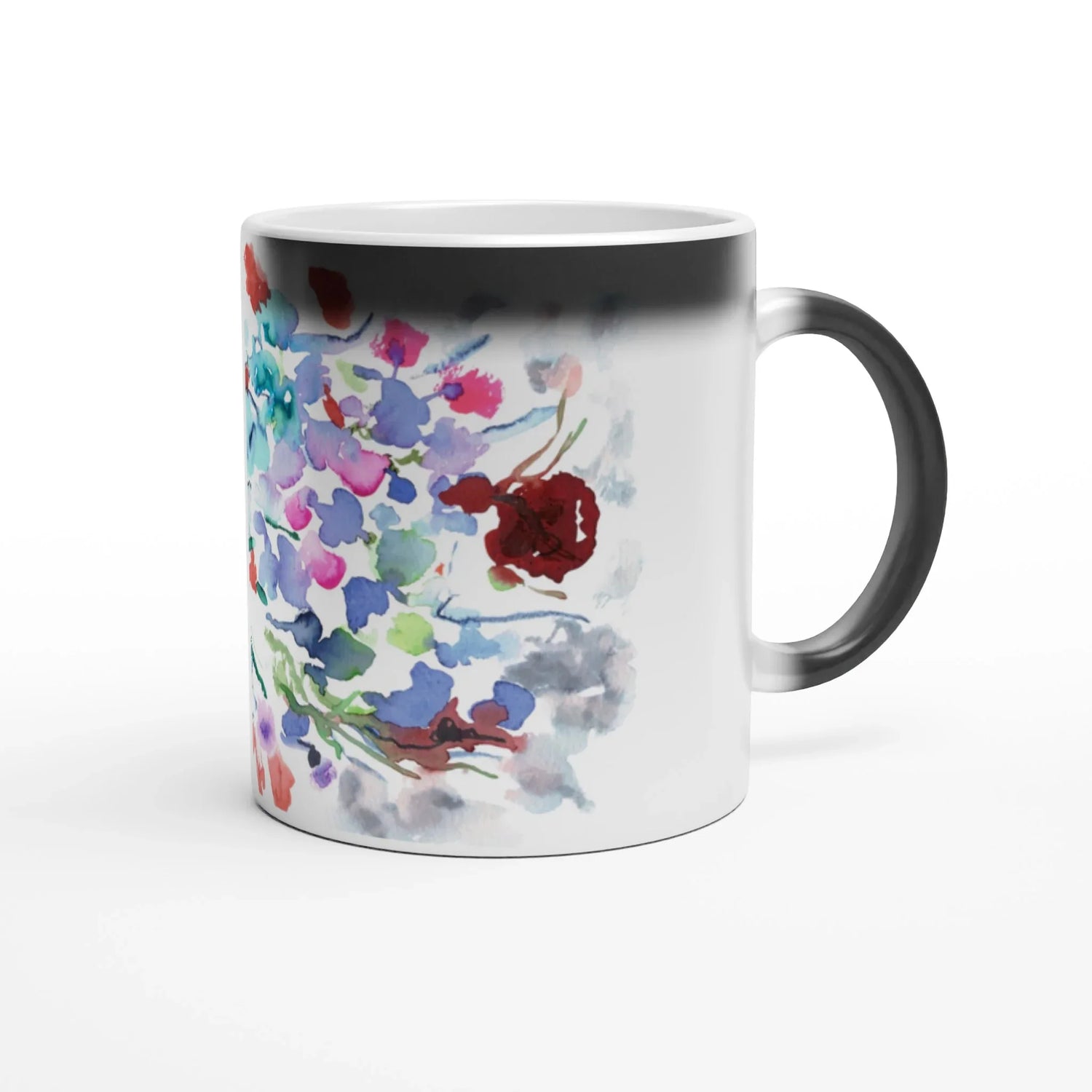 Mug magique en céramique 325 ml Floral– Révèlez votre motif à la chaleur - Laure Leprince - Artiste Peintre