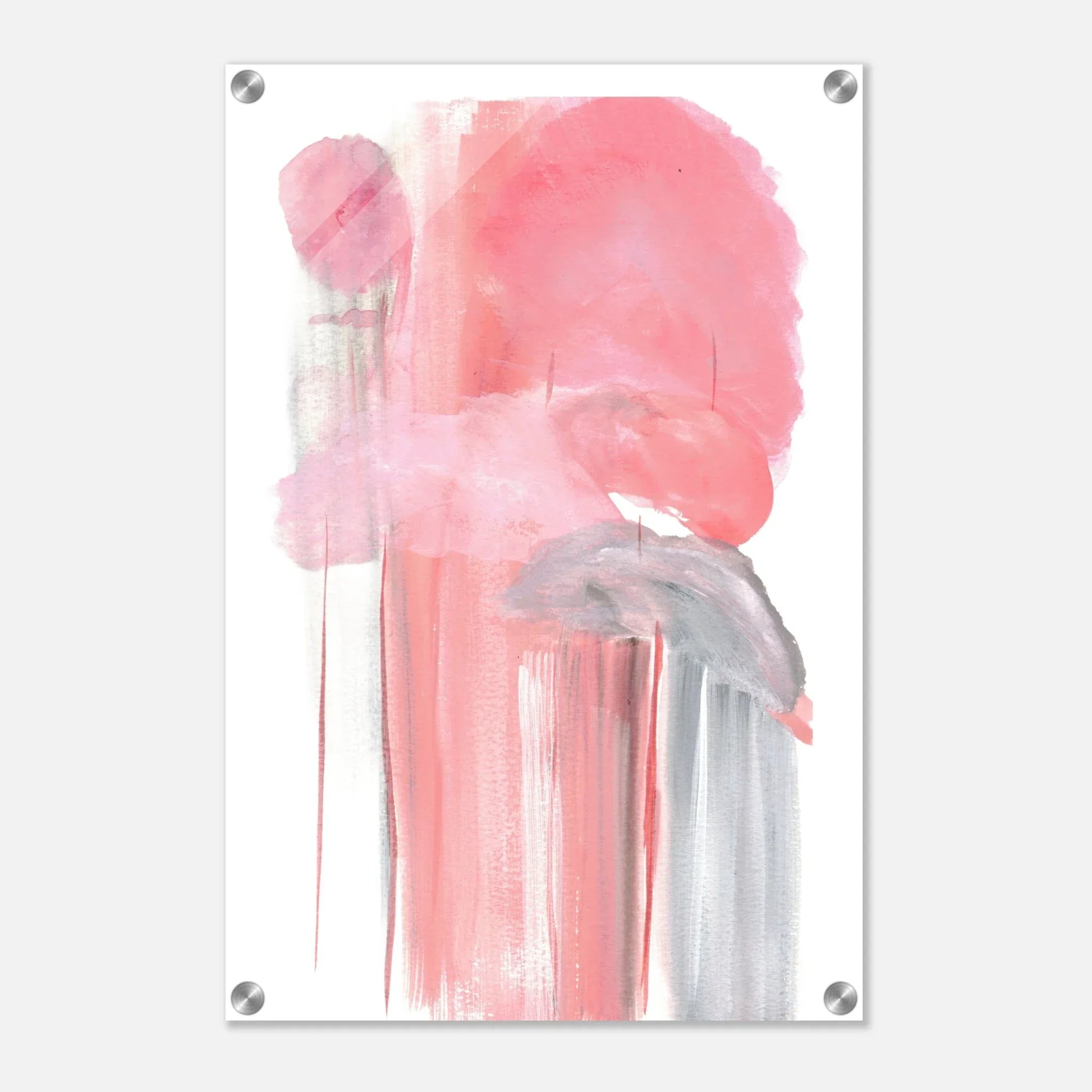 Impression sur acrylique brillante Blush Cascade| Art contemporain par Laure Leprince - Laure Leprince - Artiste Peintre