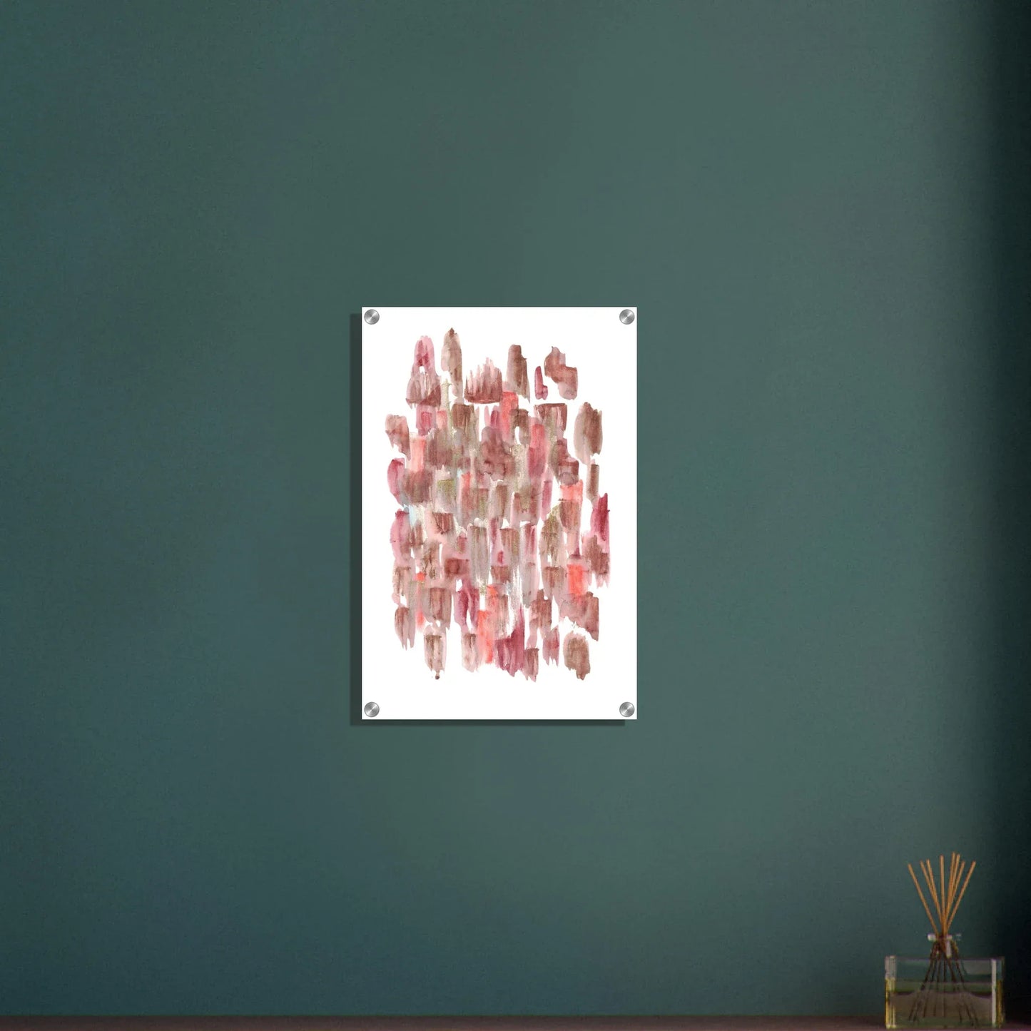 Impression sur acrylique brillante Terracotta Waves | Art contemporain par Laure Leprince - Laure Leprince - Artiste Peintre