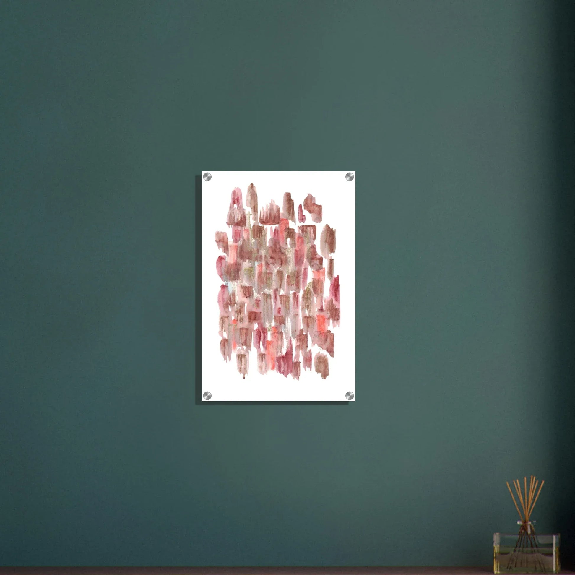Impression sur acrylique brillante Terracotta Waves | Art contemporain par Laure Leprince - Laure Leprince - Artiste Peintre