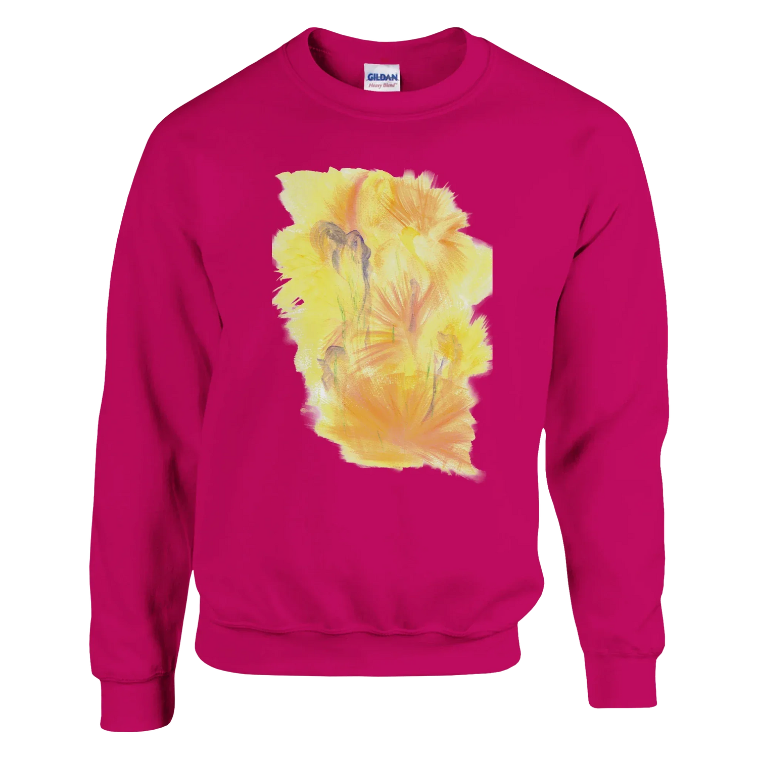 Sweatshirt Unisexe Classique Sun Whisper – Impression Artistique Multicolore - Laure Leprince - Artiste Peintre