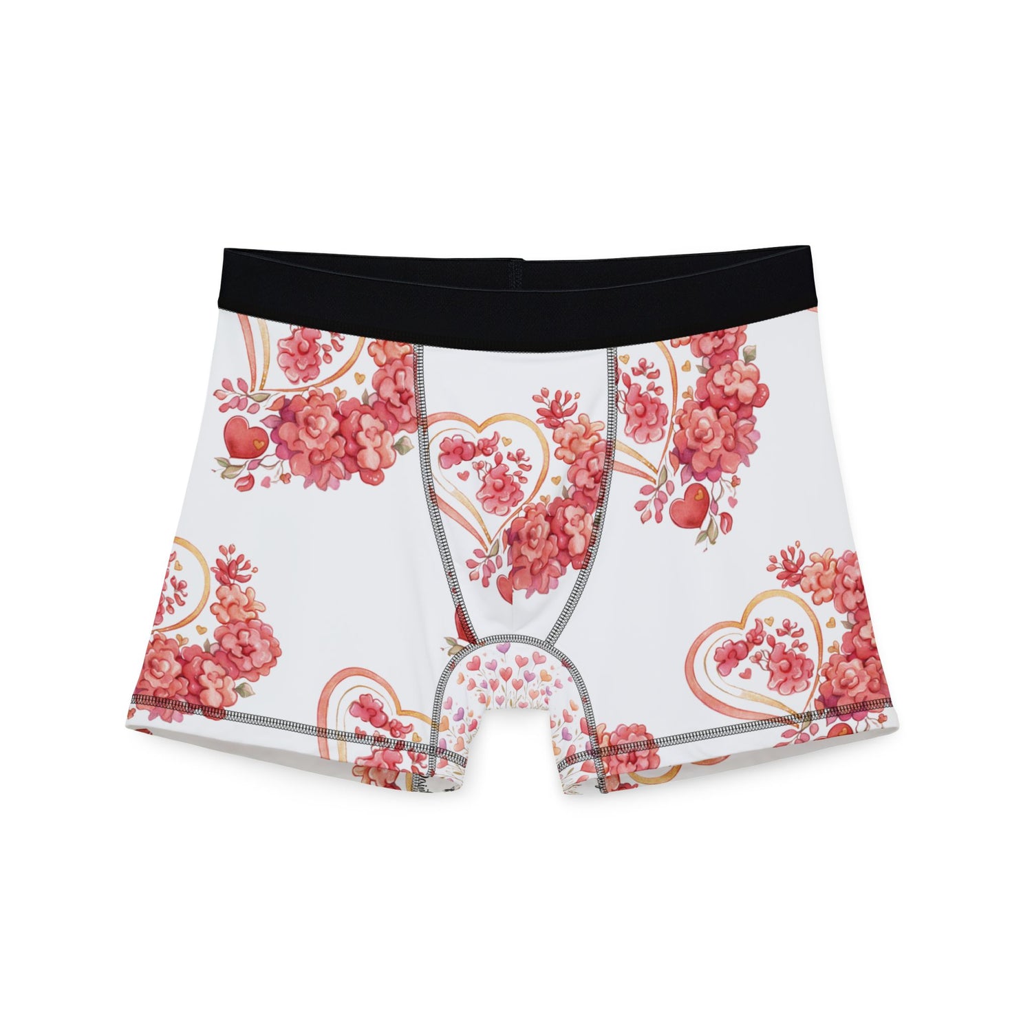 Men's Boxer Briefs – Romantic Coeur et Fleur Heart Balloon Gift Print