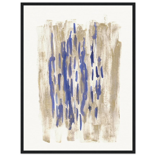 Affiche Encadrée Museum-Quality Matte Paper Wooden Framed Golden Drip - Laure Leprince - Artiste Peintre