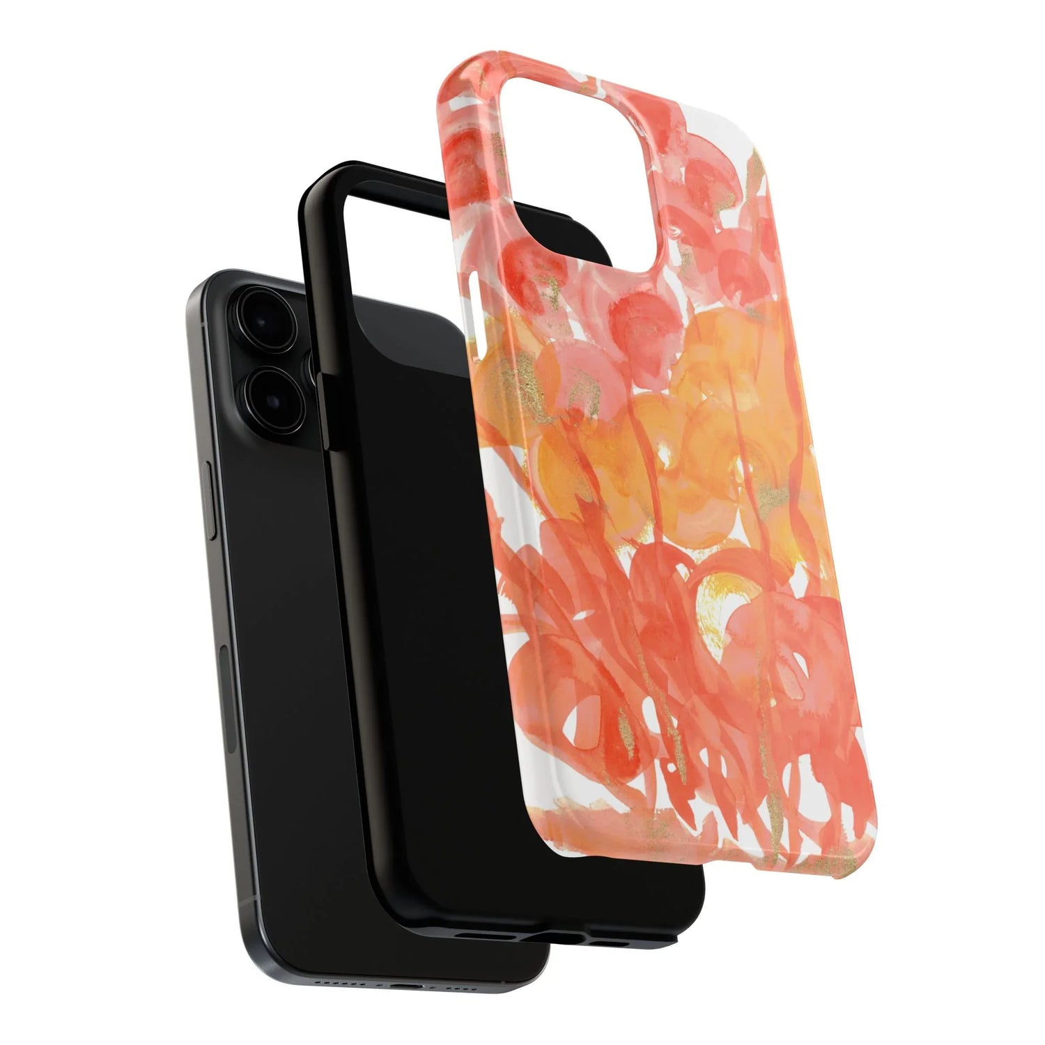 Tough iPhone Case Sunrice Flora — Watercolor - Laure Leprince - Artiste Peintre