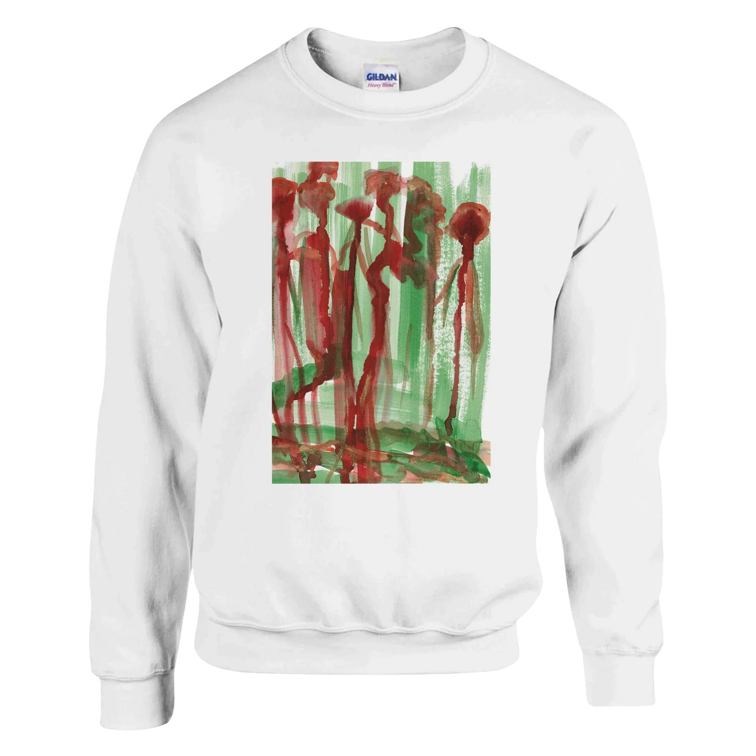 Sweatshirt Unisexe Classique Forest Choir – Impression Artistique Multicolore - Laure Leprince - Artiste Peintre
