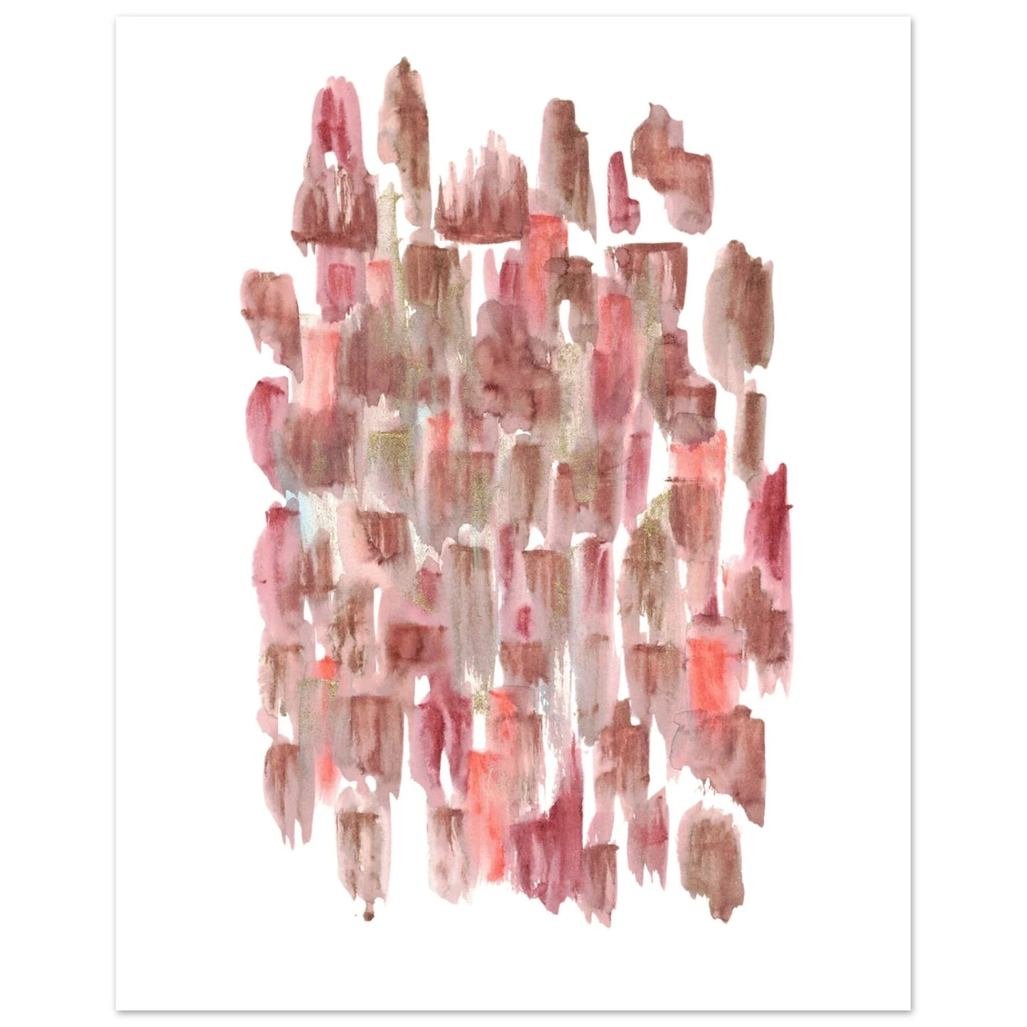 Affiche premium sur papier mat Terracotta Waves – Art mural de qualité supérieure - Laure Leprince - Artiste Peintre