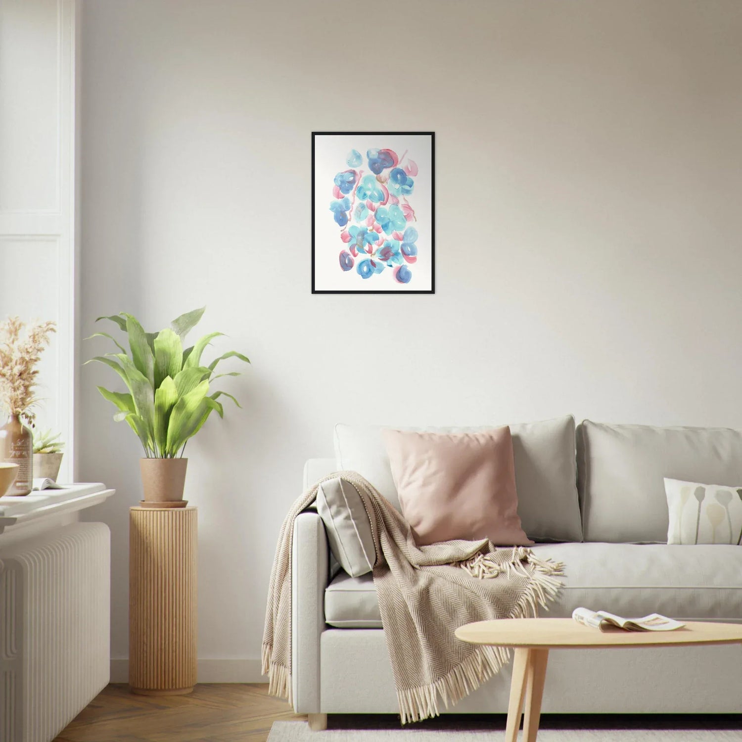 Affiche Encadrée Museum-Quality Matte Paper Wooden Framed Masque - Laure Leprince - Artiste Peintre